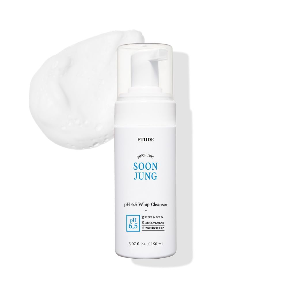 ETUDE SoonJung pH 6.5 Whip Cleanser for Sensitive Skin (Gentle Care)