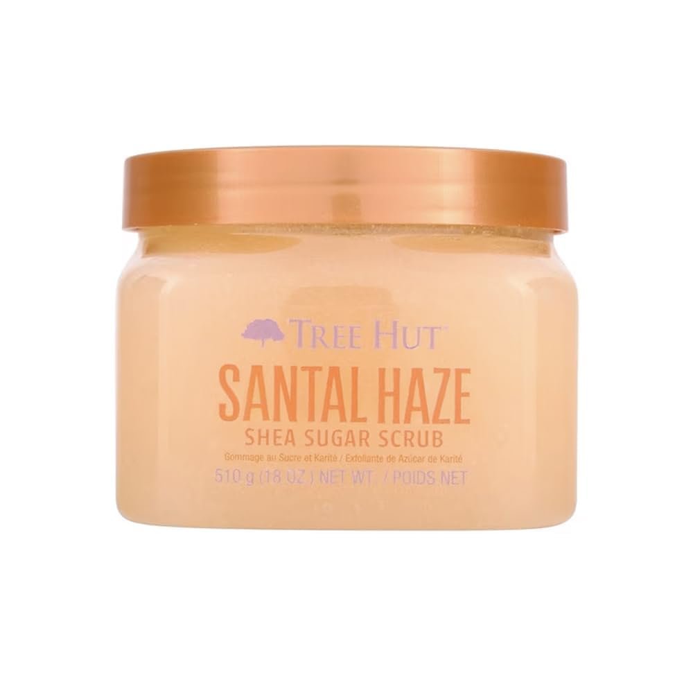 Tree Hut Santal Haze Body Scrub, Exfoliating Sugar Scrub, Vegan, 18 Oz