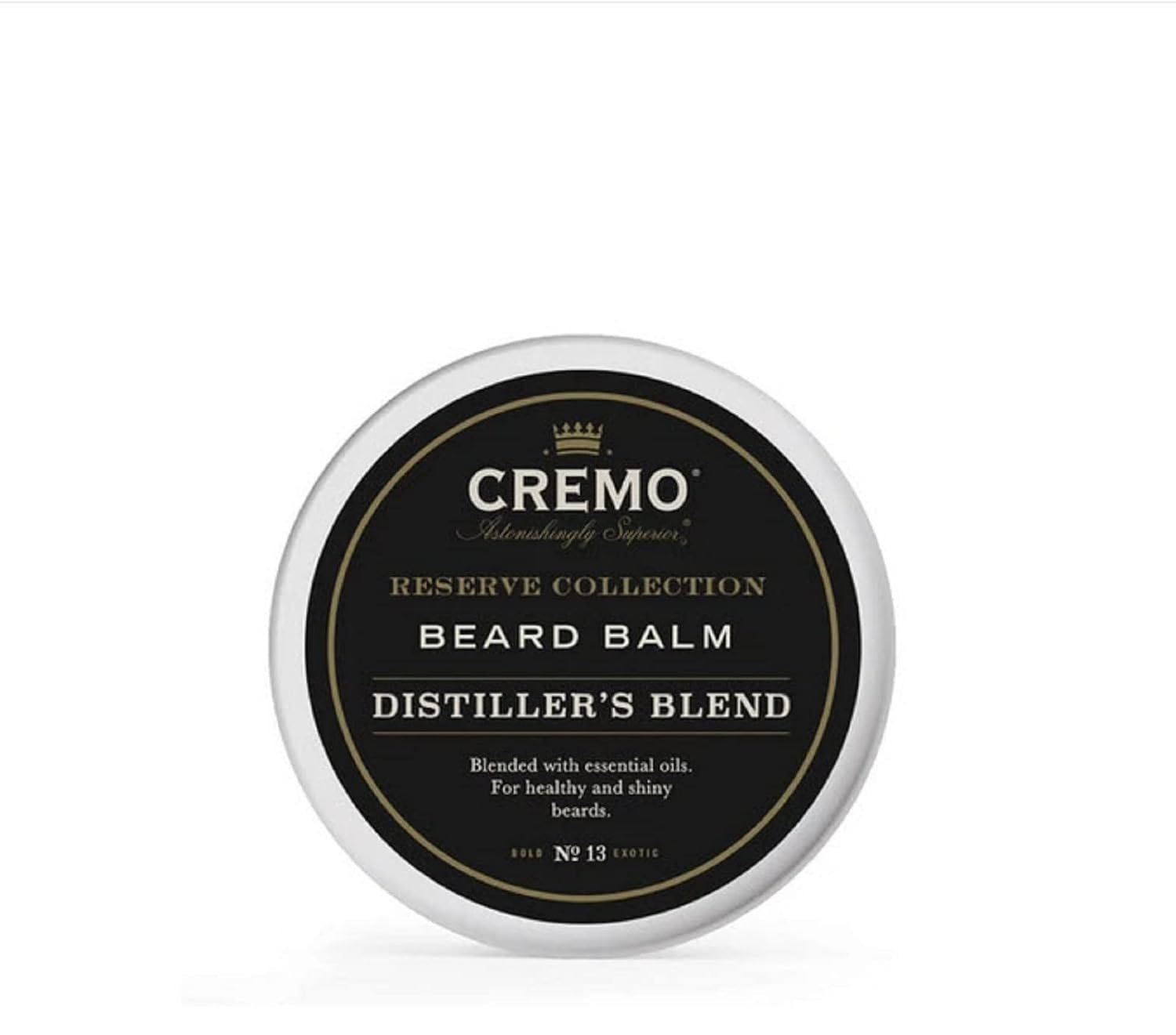 Cremo Styling Beard Balm, Distiller’s Blend (Reserve Collection), Nourishes, Shapes And Moisturizes All Lengths Of Facial Hair, 2 Ounce