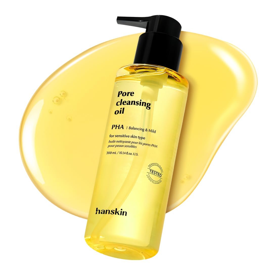 Hanskin Large Size 10.14 fl oz PHA Pore Cleansing Oil for Sensitive Skin