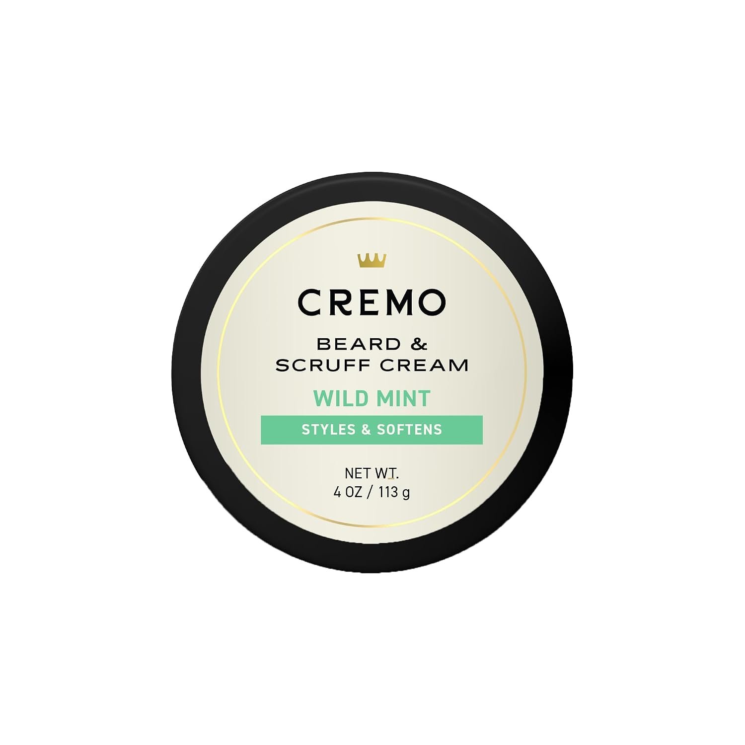 Cremo Beard & Scruff Cream, All Facial Hair, Wild Mint, 4 oz