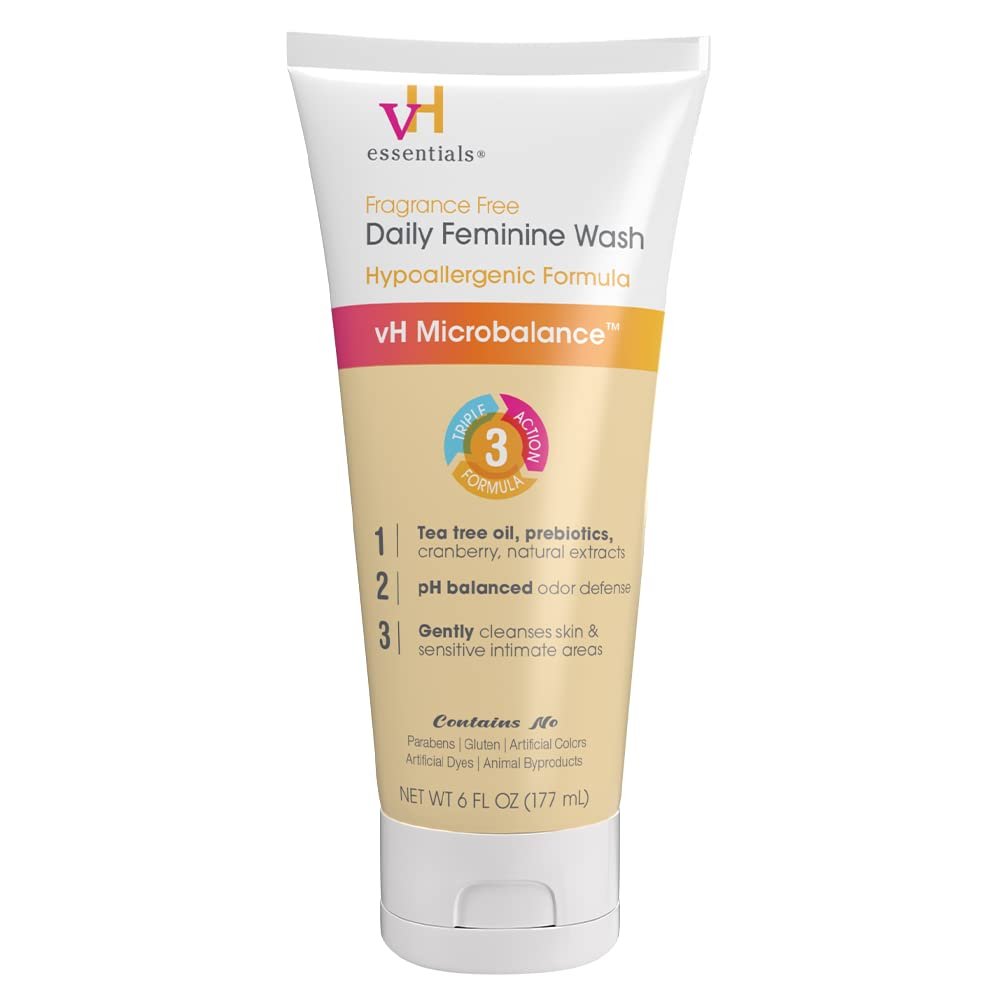 vH essentials Daily Feminine Wash, Fragrance-Free, 6 fl oz