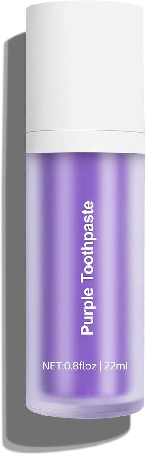 Purple Toothpaste, Teeth Whitening Toothpaste, 0.8 Fl Oz
