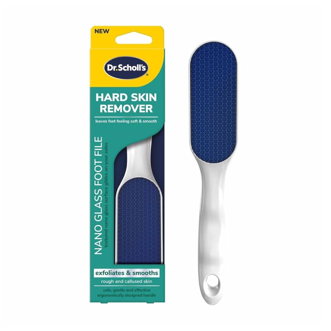 Dr. Scholl’s Foot Callus Remover, Nano Glass Foot File, Soft Smooth Feet