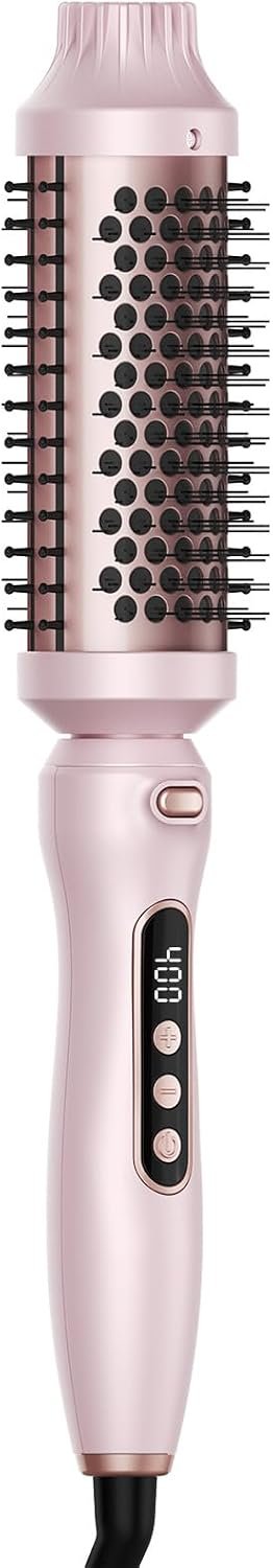 Thermal Brush, 1.7 inch Heated Round Brush with Detachable Head, Velvet Pouch and Dual Voltage for Travel, Easy to Create Blowout Look