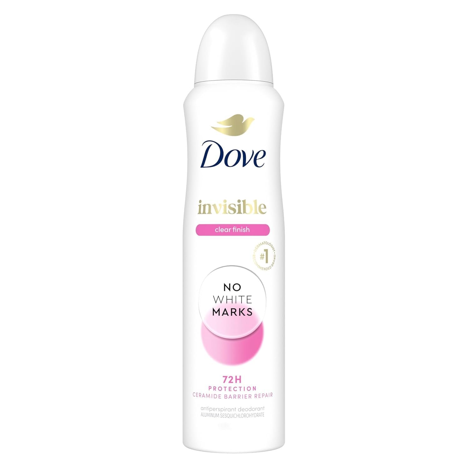 Dove Invisible Clear Finish Antiperspirant Deodorant No White Marks, 3.8 oz