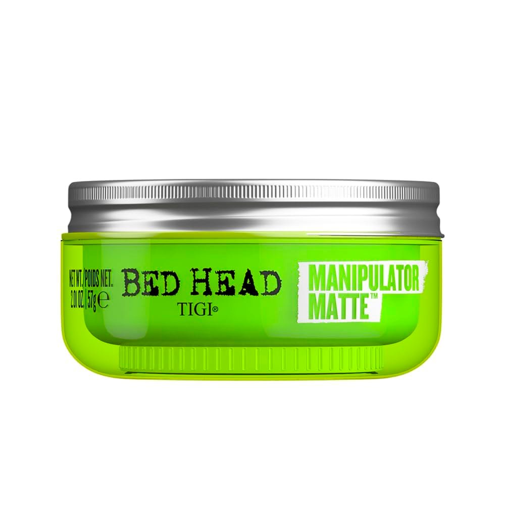 TIGI Bed Head Manipulator Matte Hair Wax, Strong Hold Sculpting and Styling Paste for Short to Medium Hair, 2.01 oz