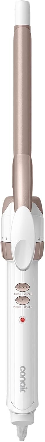 Conair Curling Iron, Double Ceramic, 1/2-in. Width, White/Rose Gold