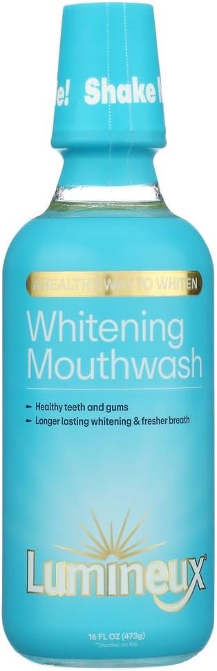 Lumineux Teeth Whitening Mouthwash, Peroxide Free, Alcohol Free, 16 fl oz