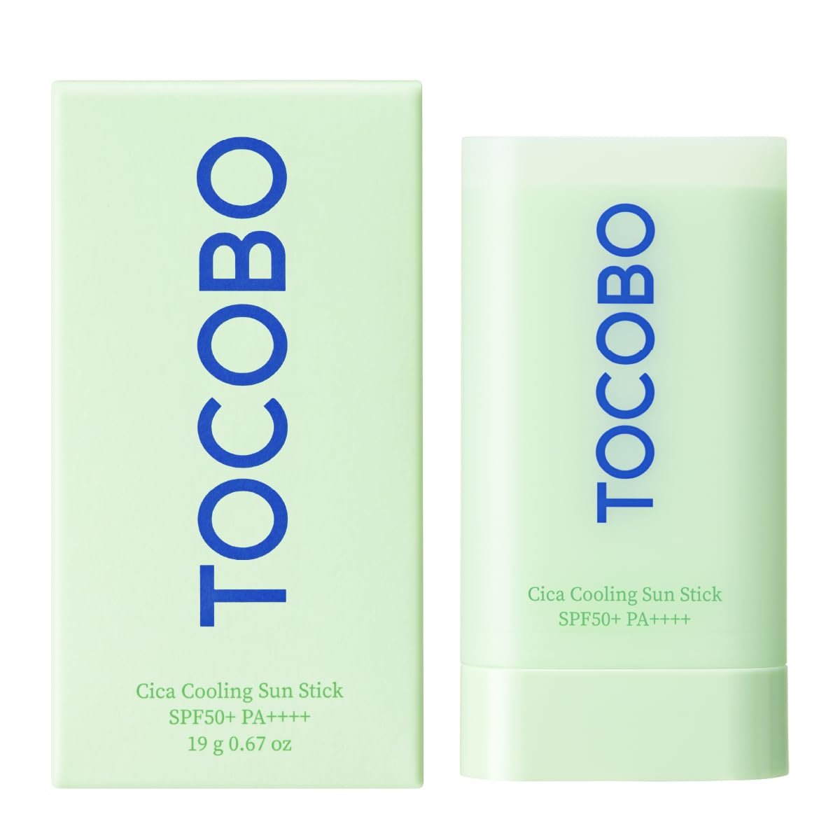 TOCOBO Cica Cooling Sun Stick SPF50+ PA++++ 1.69 fl. oz – Fermented Cica Complex, Cooling Sun Stick, Reduces Skin Temperature, Quick Soothing, Lightweight and Moisturizing Sun Stick
