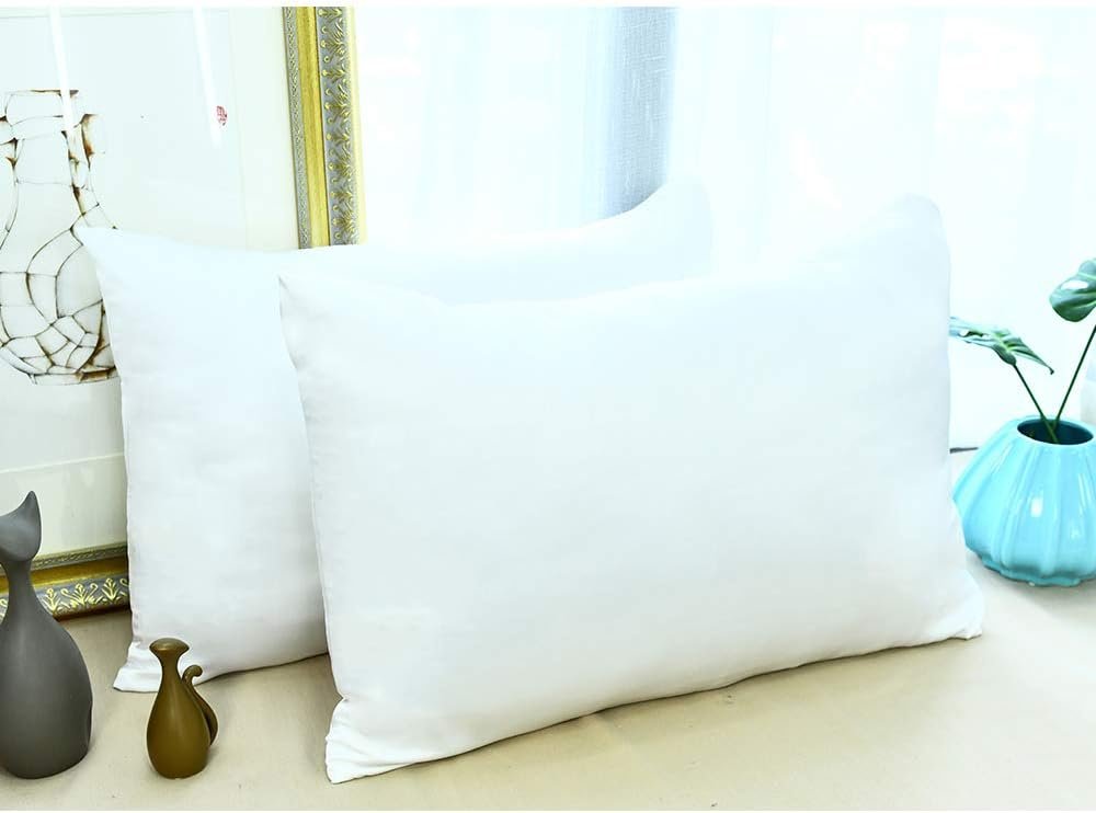 Jocoku 100% Mulberry Silk Pillowcases Set of 2 for Hair and Skin and Super Soft and Breathable King Size Nature Silk Pillowcases (King, White)