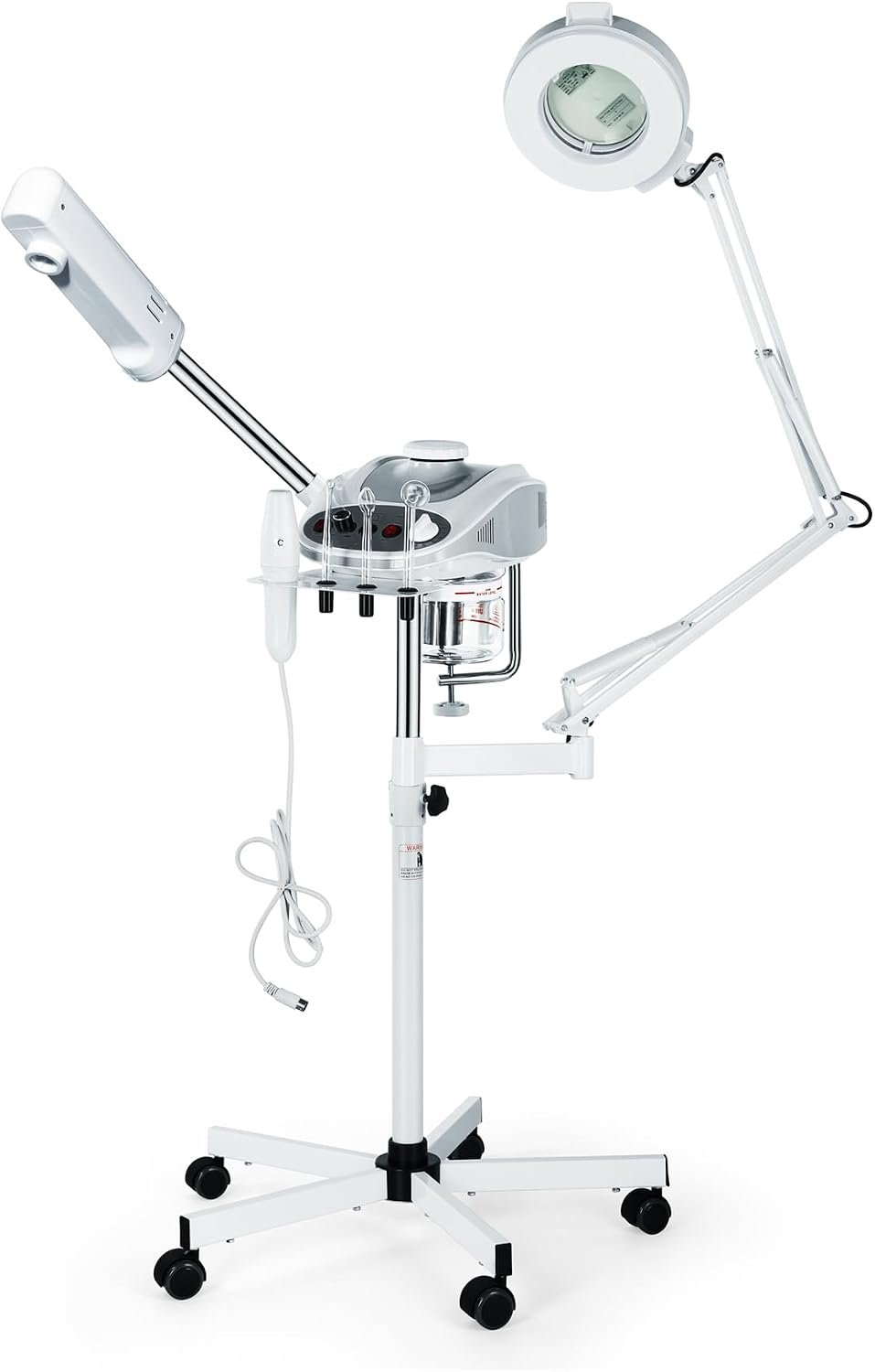 Professional Facial Steamer Machine & Mag Lamp & High Frequency Skin Care 3 in 1