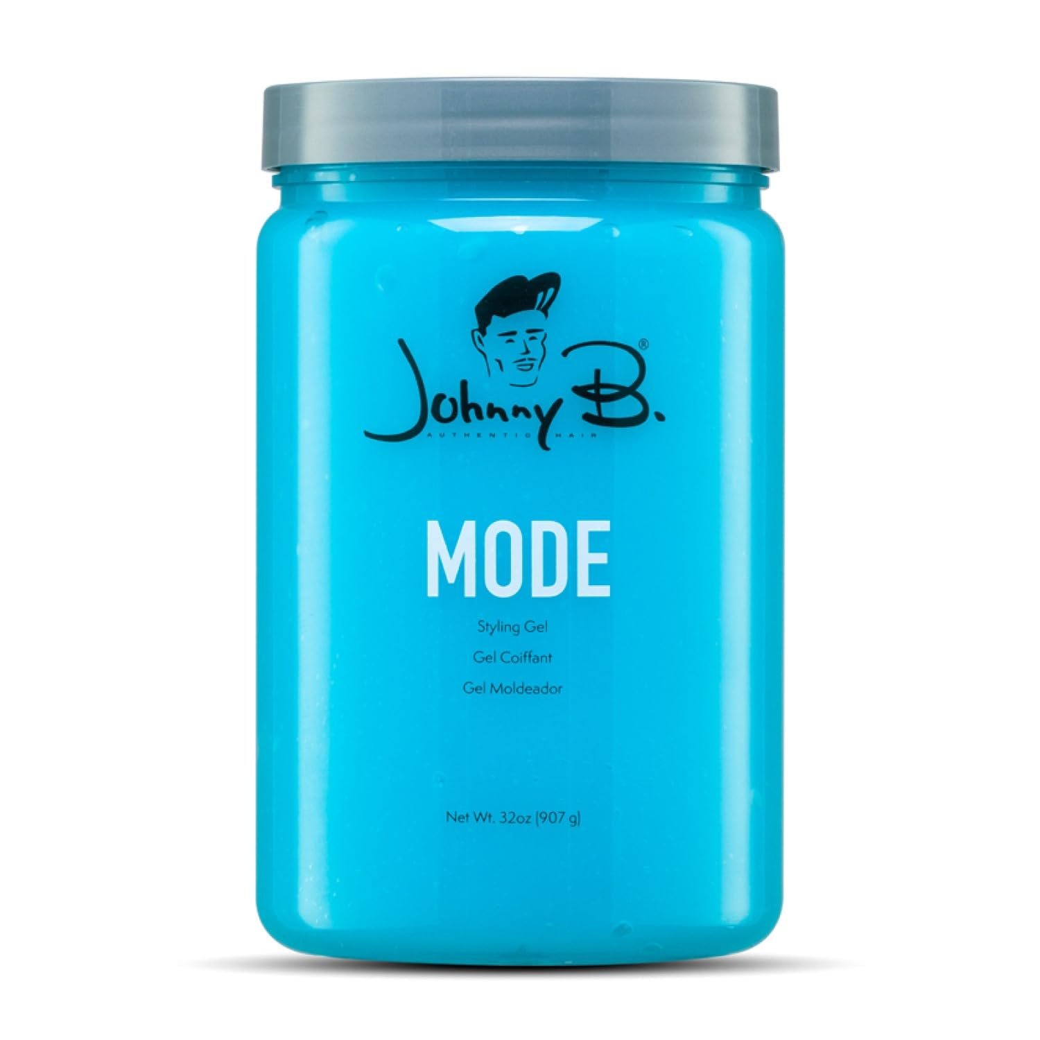 JOHNNY B. Mode Professional Hair Styling Gel, Long Lasting, Alcohol-free, No-flake formula