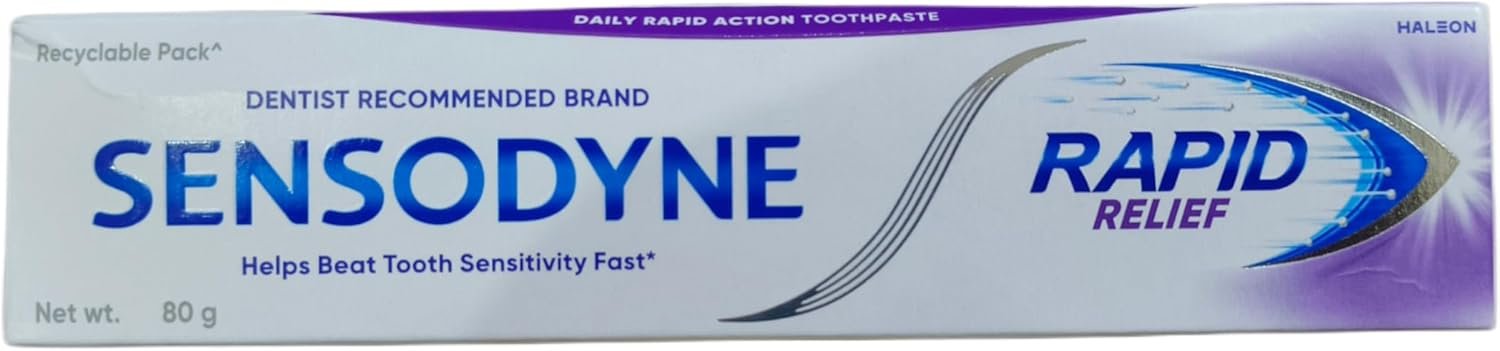 Sensodyne Sensitive Toothpaste Rapid Relief – 80 gm Pack of 2