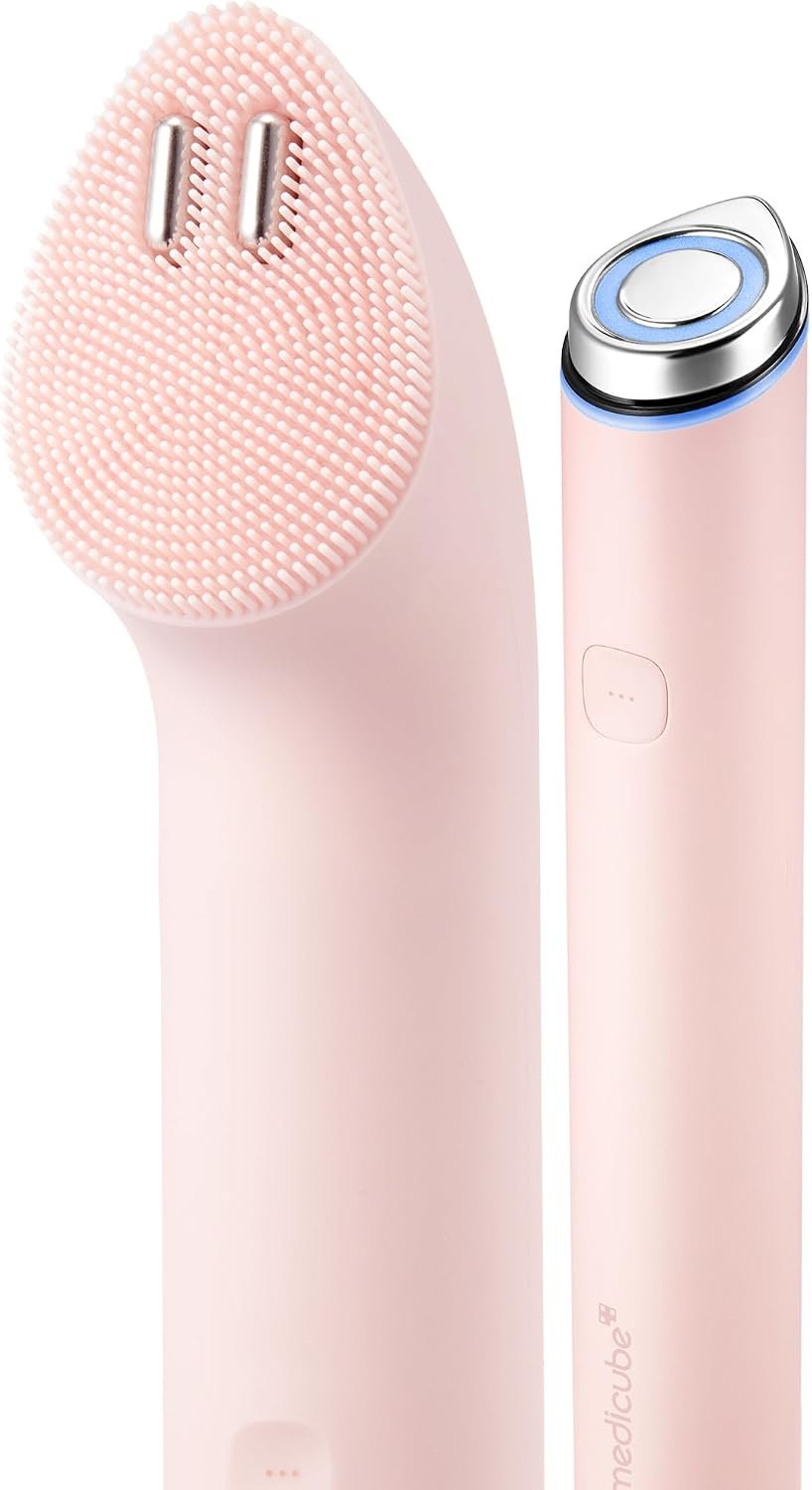 medicube Mini Booster Pro Plus Cleansing Device Set – Portable, Pink
