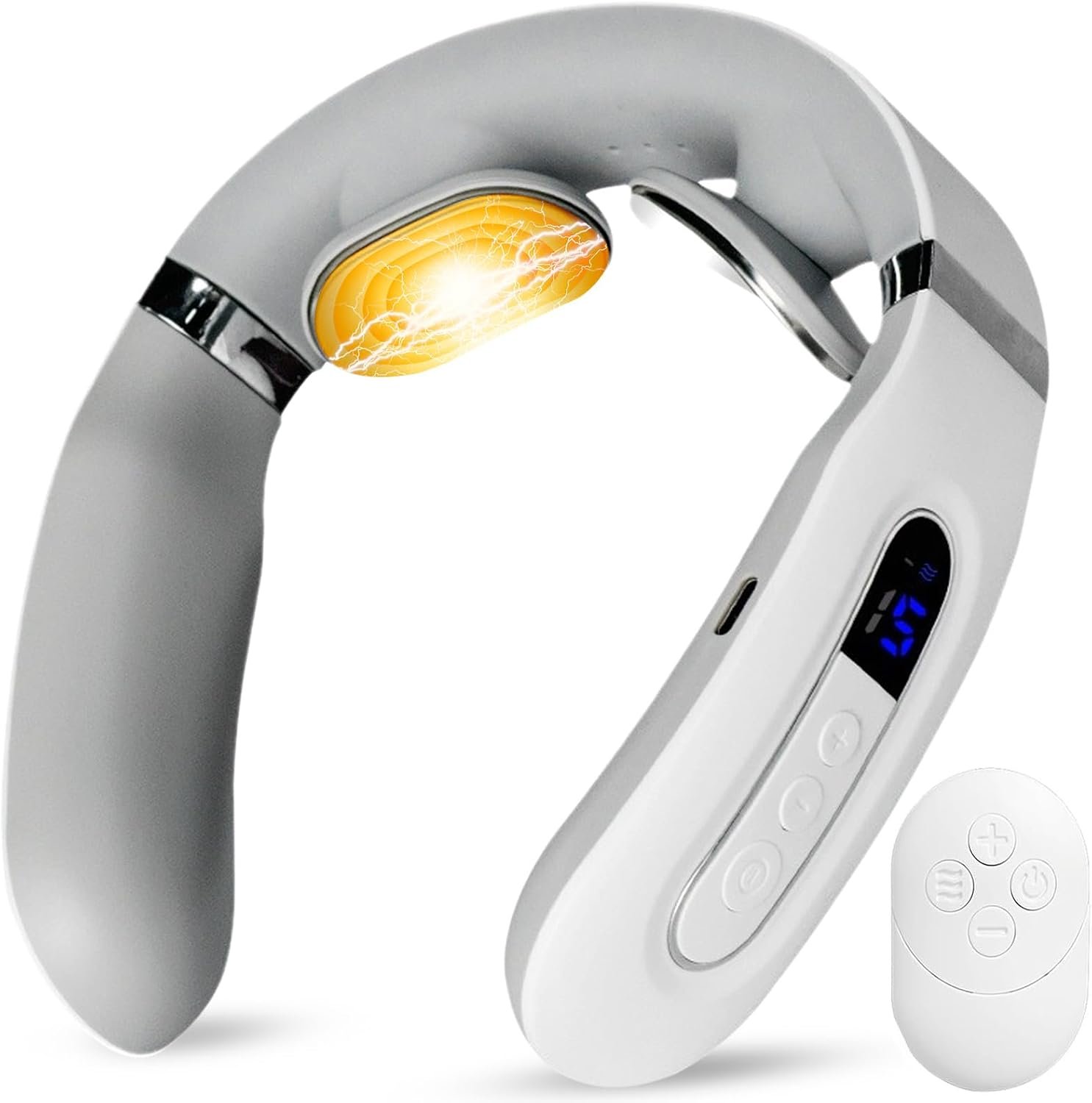 Neck Massager, Ultra-Light 118g Wearable Design for Women& Men, Electric Portable Massage with Heat, Neck Massager for Pain Relief Deep Tissue
