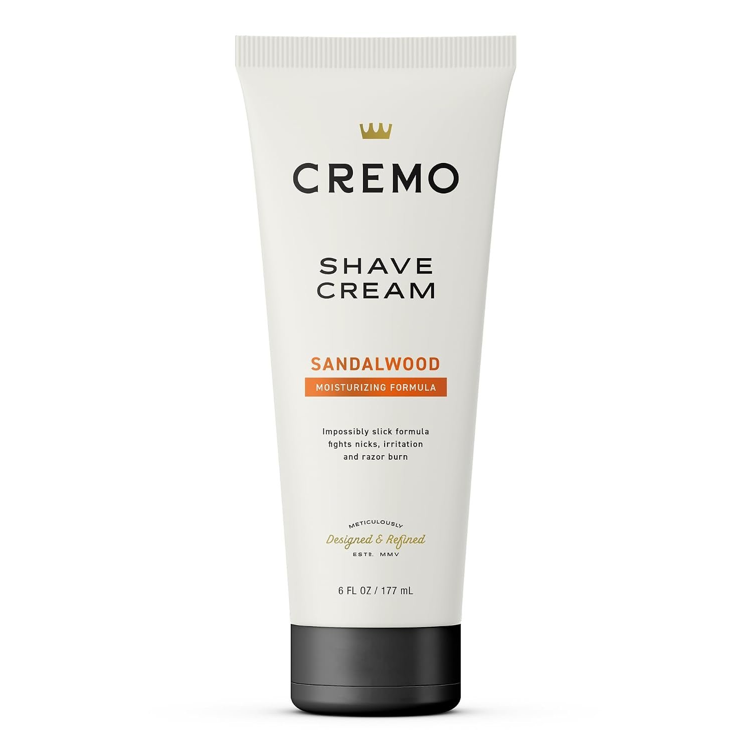 Cremo Shaving Cream for Men, Sandalwood, 6 Fl Oz