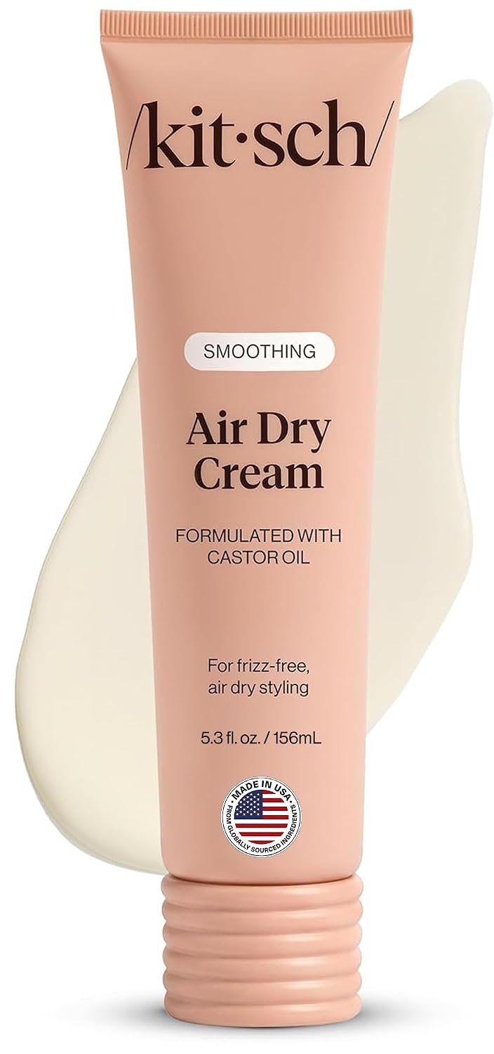 Kitsch Smoothing Air Dry Cream – With Castor Oil & Coconut Oil – 5.3 oz