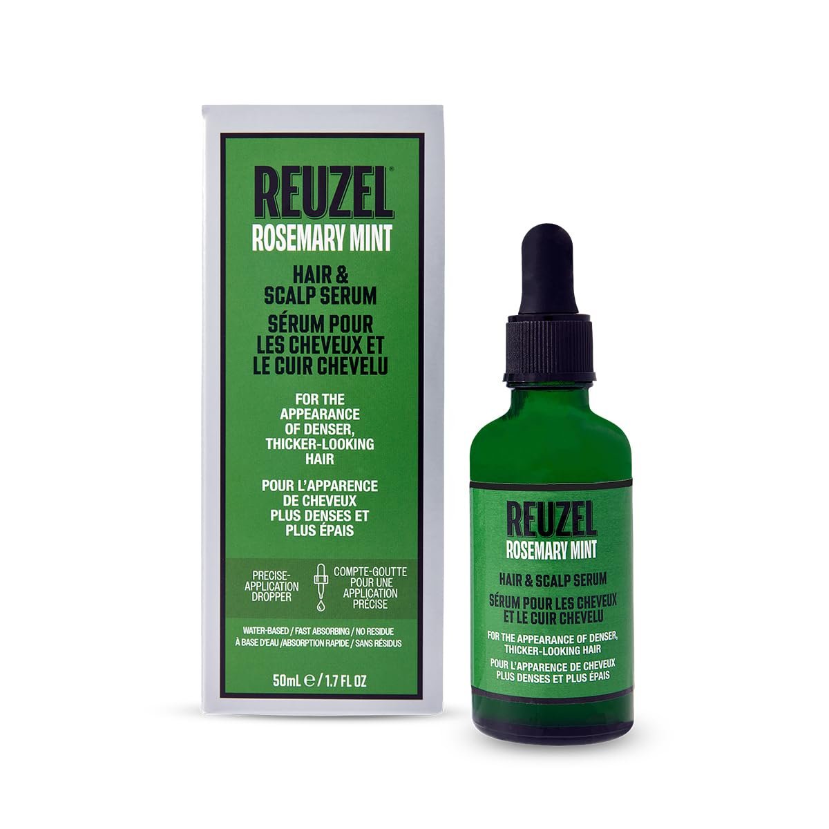 REUZEL Rosemary Mint Hair & Scalp Serum, Fast Absorbing Formula 50ml