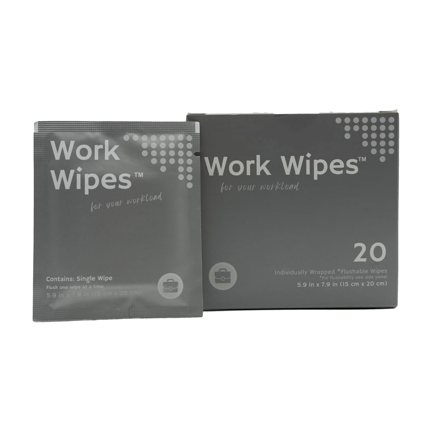 Adult Flushable Wipes, 20 Count
