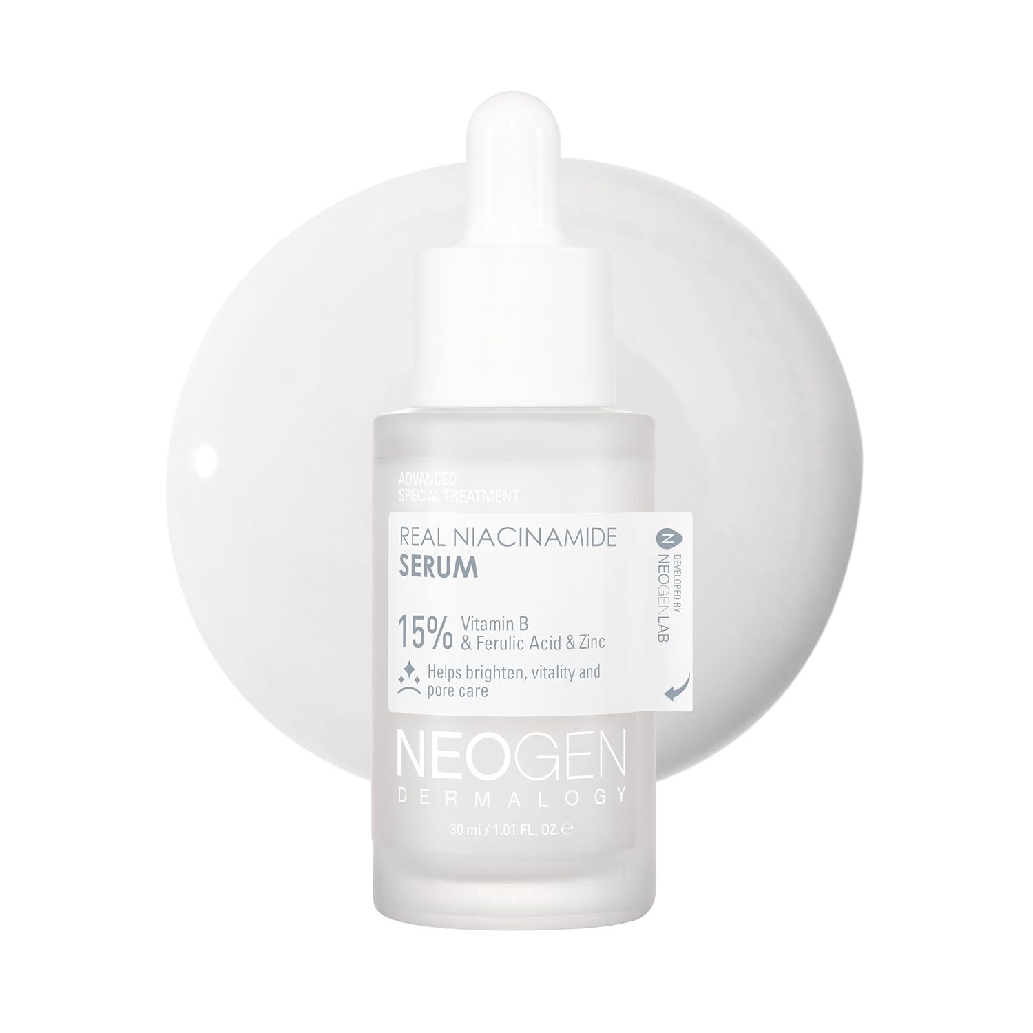 NEOGEN Dermalogy Real 15% Niacinamide Serum, 1.01 oz (30 ml)