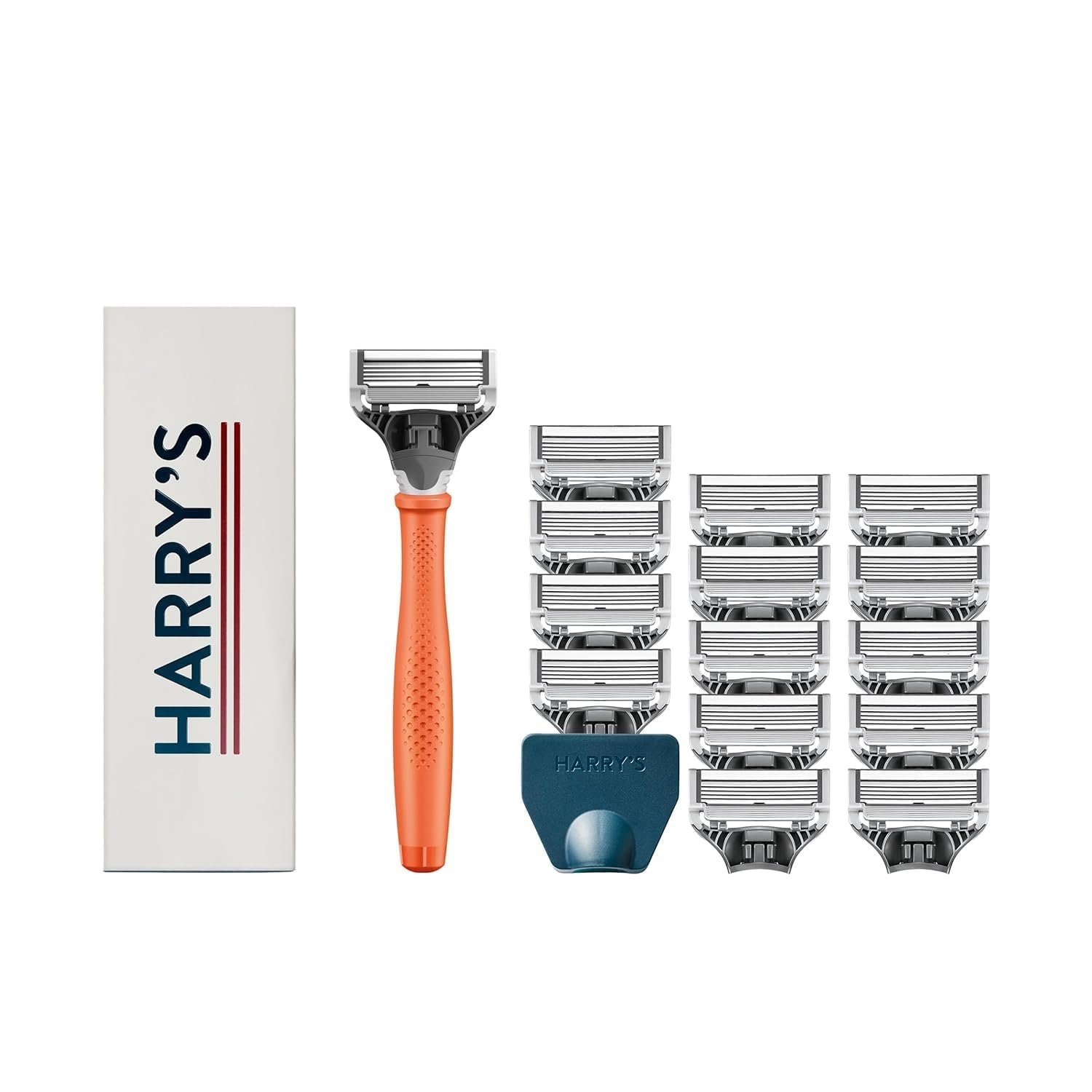 Harry’s Original Shaving Kit for Men – Razor Handle, 15 Razor Blade Refills