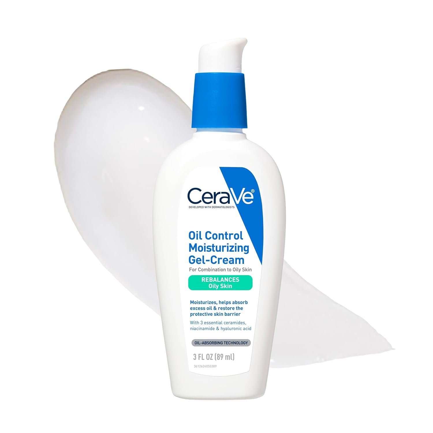 CeraVe Oil Control Gel-Cream, Niacinamide Face Moisturizer, Oily Skin 3oz