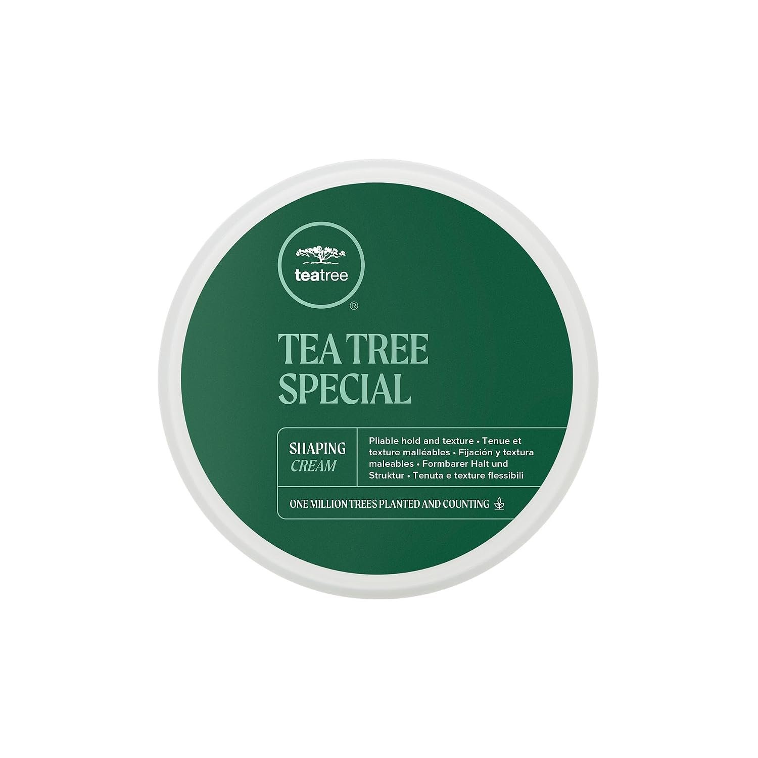 Tea Tree Shaping Cream, Hair Styling Cream, Long-Lasting Hold, Matte Finish, For All Hair Types