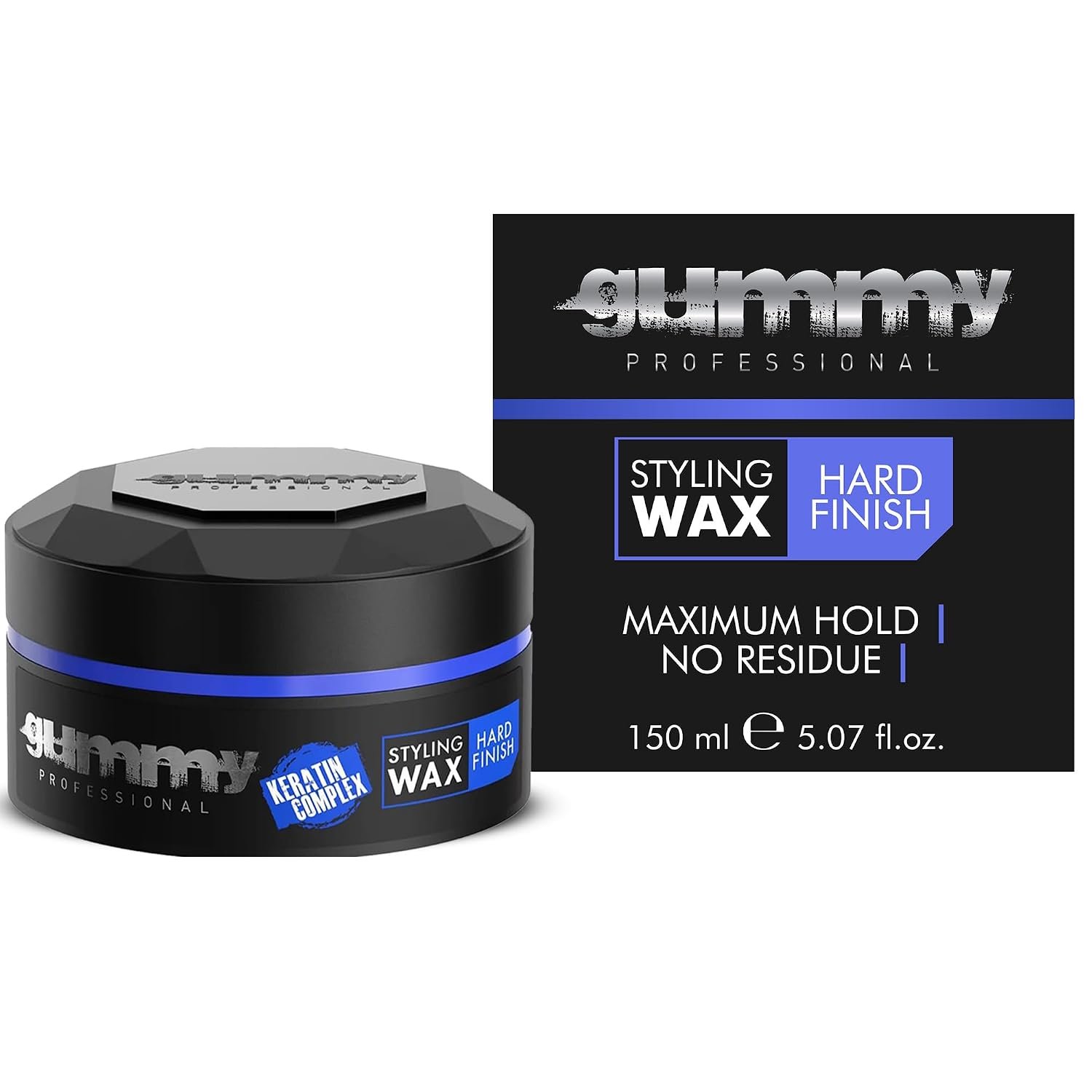 Gummy Professional Hard Finish Hair Wax – Maximum Hold Styling Wax – Transparent Water-Based Non-Greasy Formula – Leaves No Residue, Washes Out Easily – Watermelon Scent – 5.07 Fl Oz Single Pack