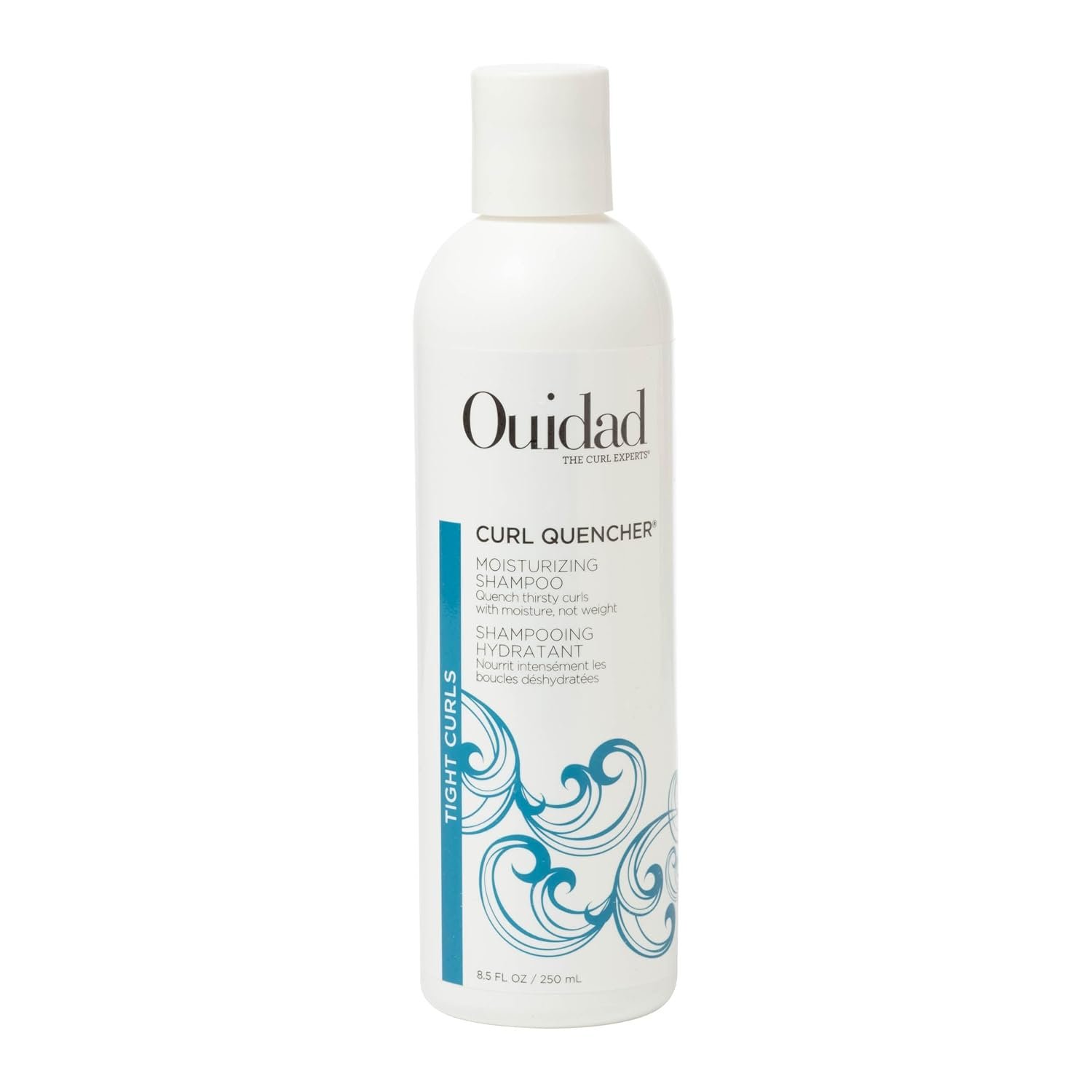 Ouidad Curl Quencher Moisturizing Shampoo for Tight Curls – Gentle Hydrating Cleanser for Shiny, Defined Curls, Nourishes Curly Hair From Within Without Stripping Hair, Silicone-Free