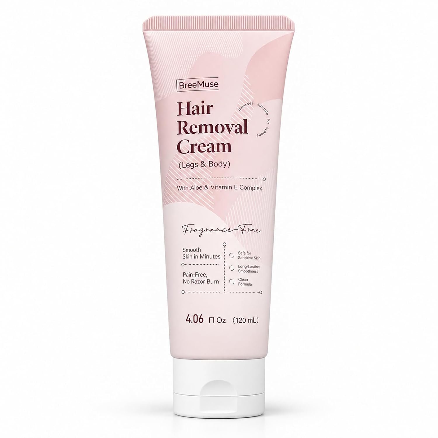 Hair Removal Cream for Women, Painless Depilatory Cream for Legs, Bikini Line & Underarms, Fast 5-10 Minute Body Hair Remover for Sensitive Skin with Moisturizing & Smoothing Formula