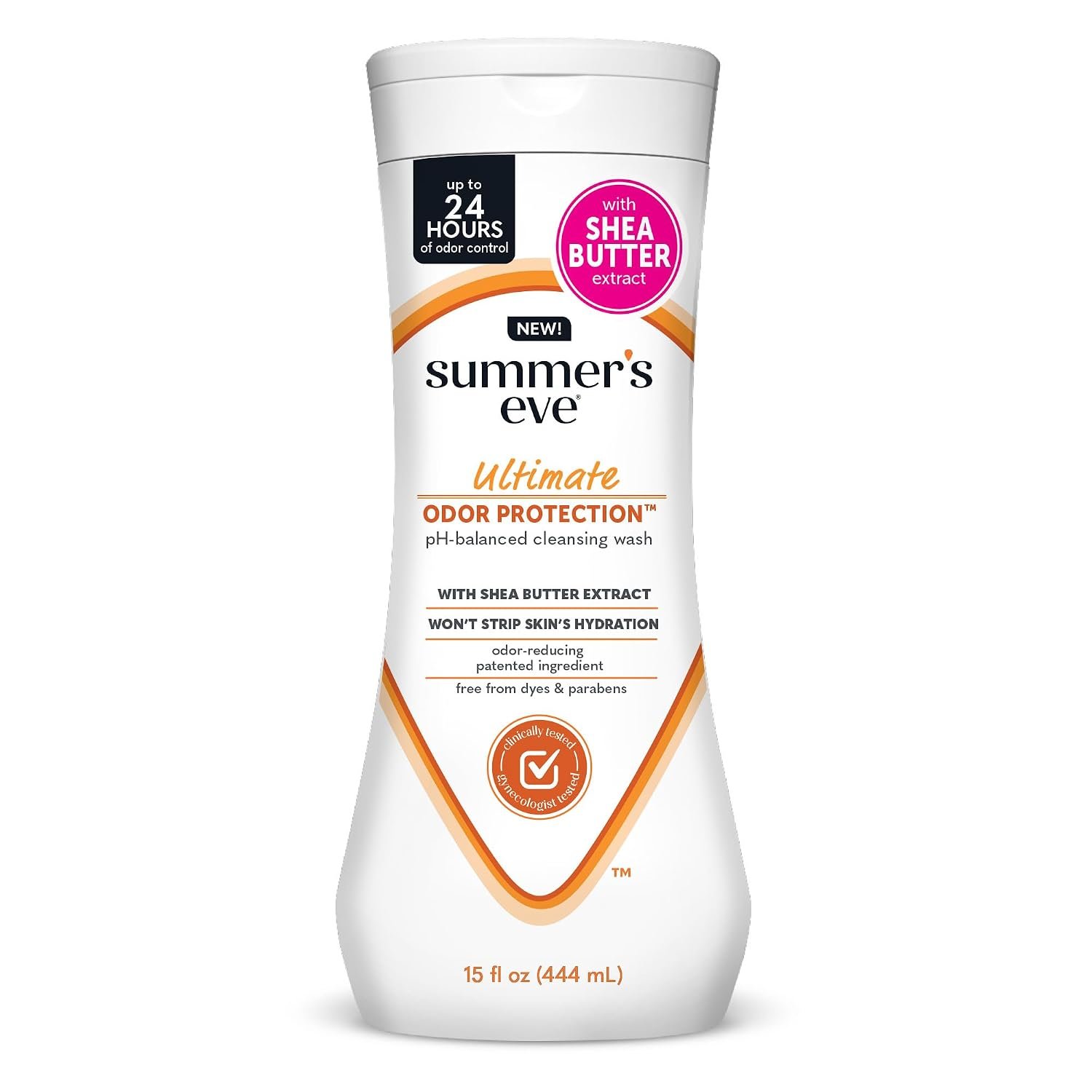 Summer’s Eve Feminine Wash, Ultimate Odor Protection, Shea Butter, 15 Fl Oz
