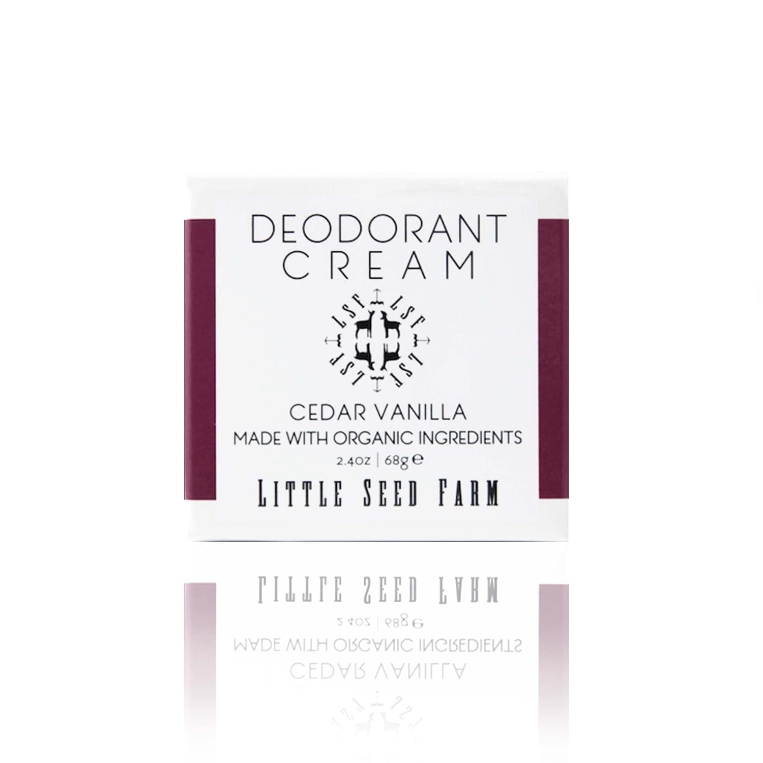 Little Seed Farm All Natural Deodorant Cream – Cedar Vanilla, 2.4 oz