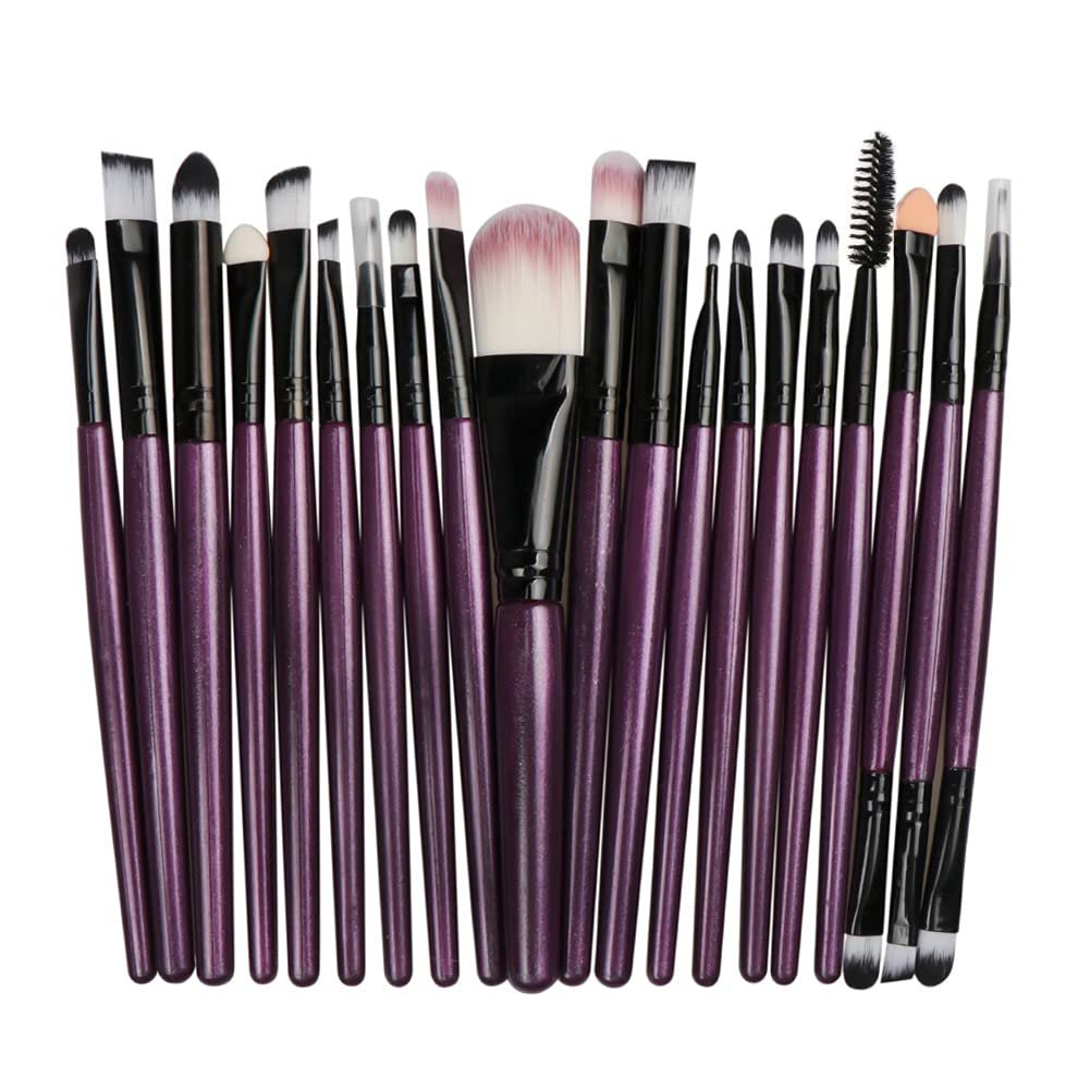 Makeup Brushes 20pcs Proffesional Cosmetics for Face Makeup Brush Set Powder Concealer Eyeshadow Eyebrow Lip Brush Beauty Tools Makeup Brushes zihei