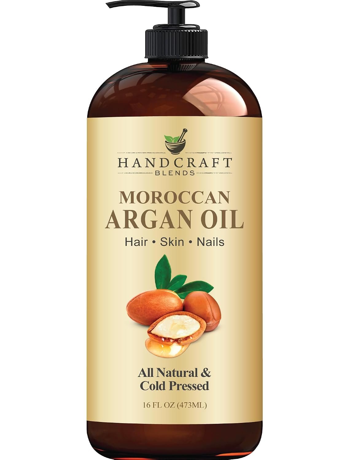 Handcraft Blends Moroccan Argan Oil – 16 Fl Oz