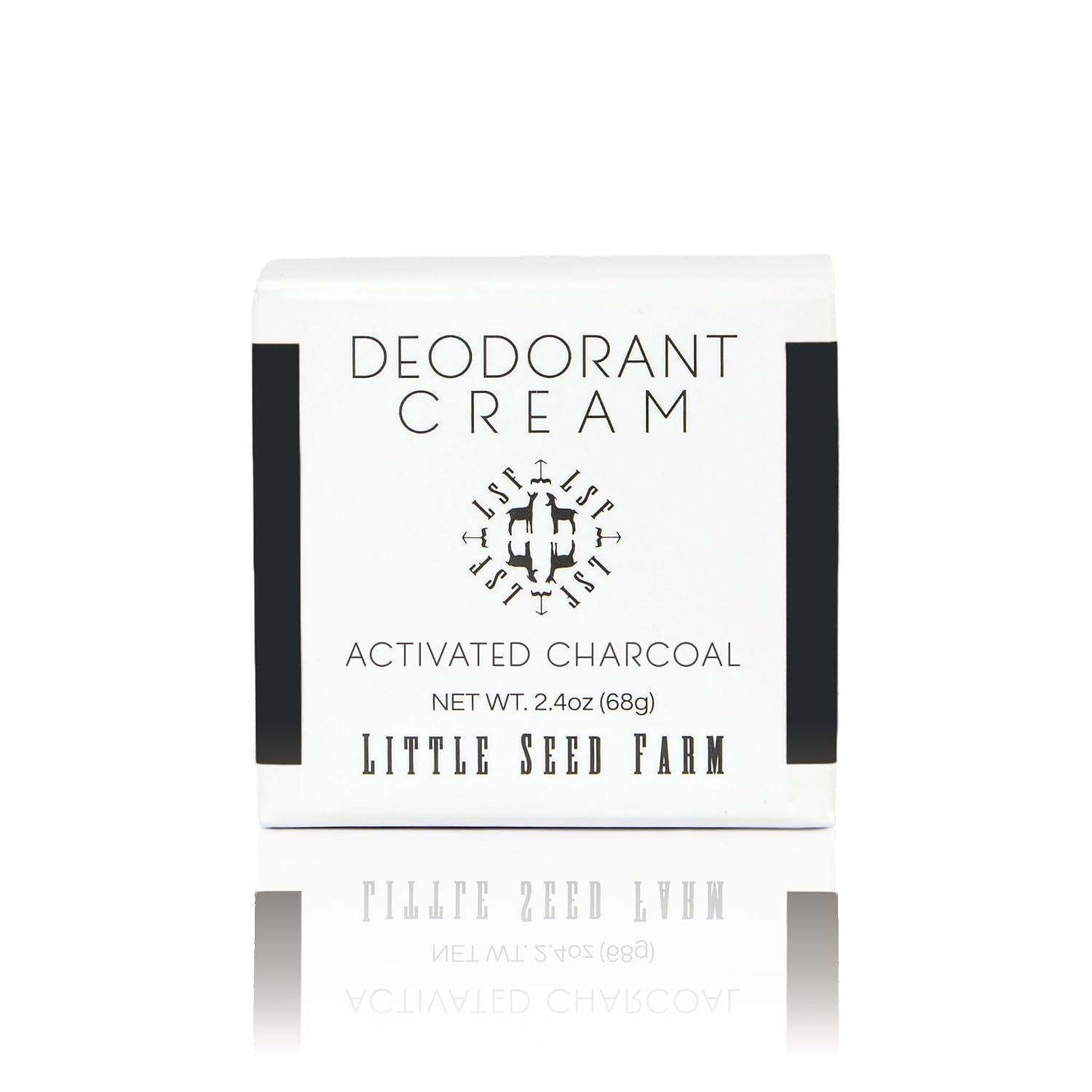 Little Seed Farm All Natural Deodorant Cream – Activated Charcoal, 2.4 oz