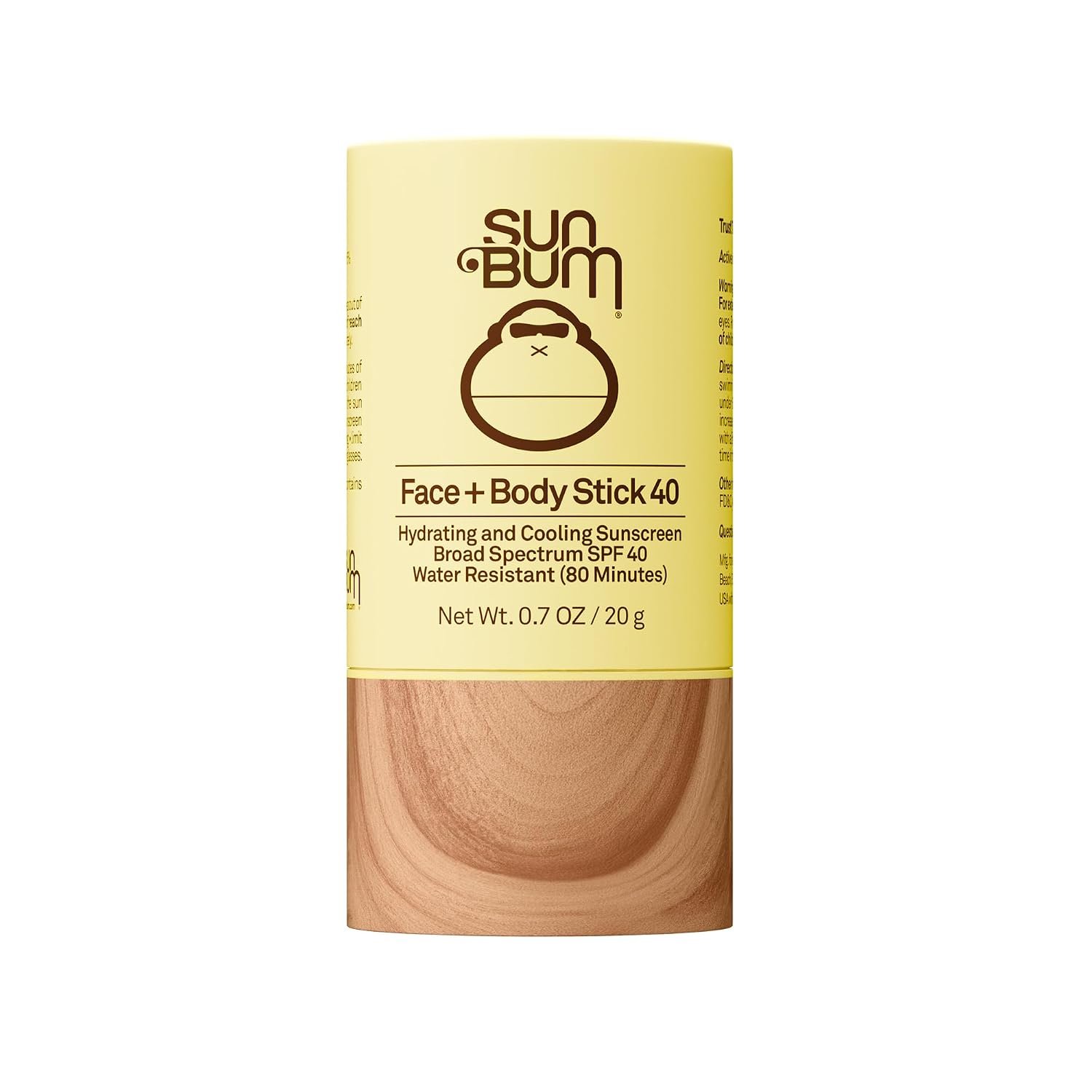 Sun Bum Original SPF 40 Face and Body Sunscreen Stick – Travel Size, 0.7 oz