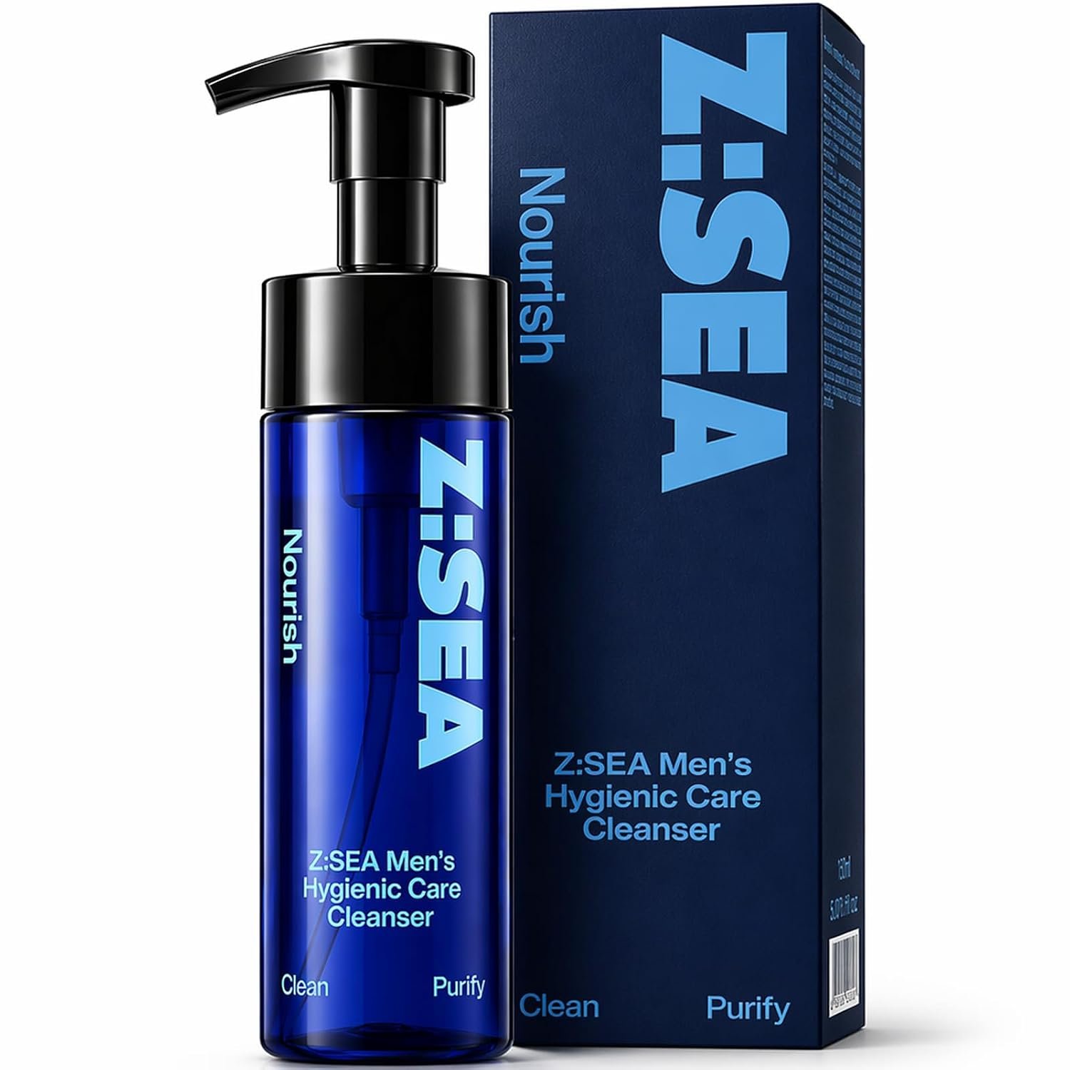Z:SEA Men’s Foaming Intimate Wash, pH Balanced and Odor Control, 5.29 Oz