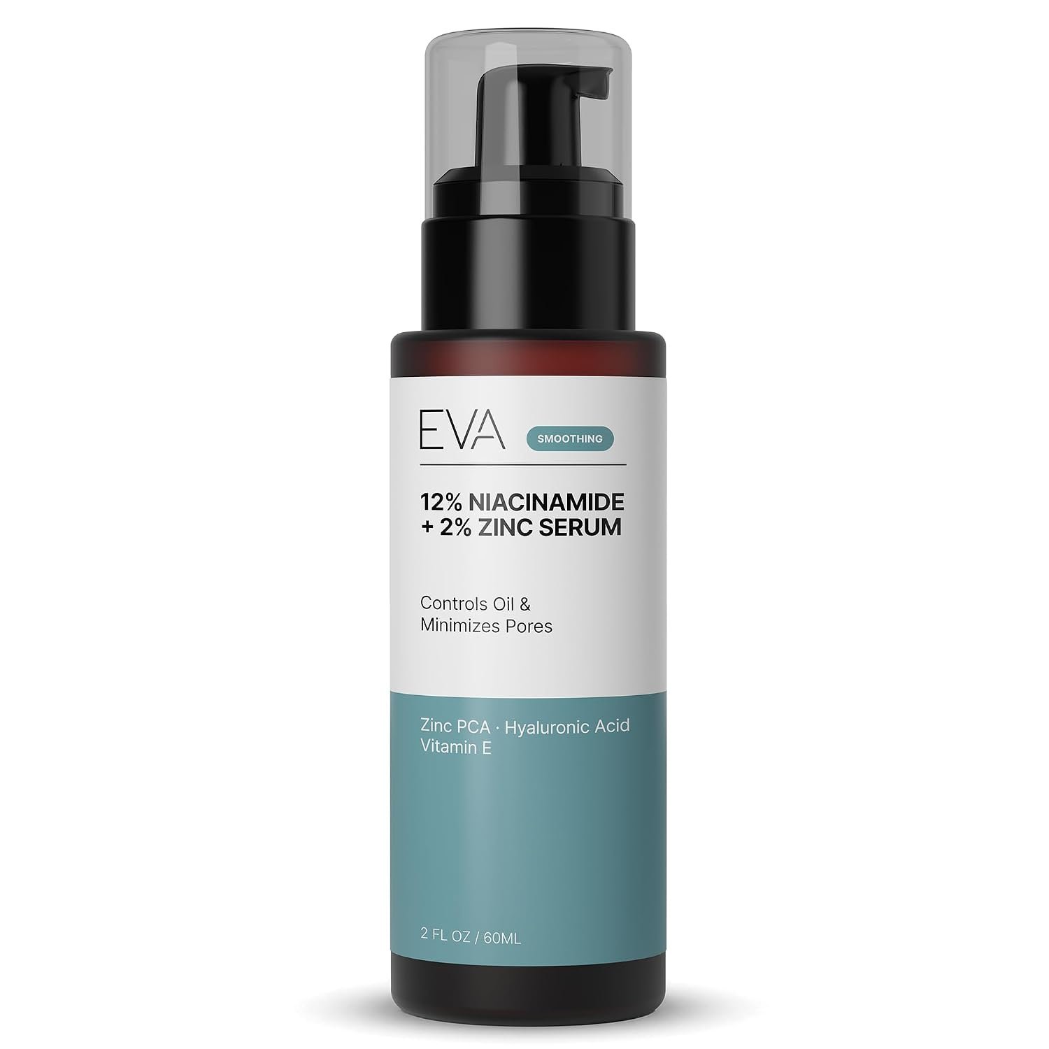 Eva Naturals Niacinamide 12% + Zinc Serum with Hyaluronic Acid, 2 oz