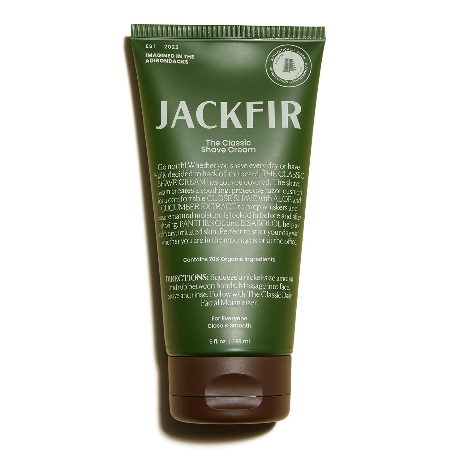 Jackfir The Classic Shave Cream for Men Sensitive Skin, 5 fl oz