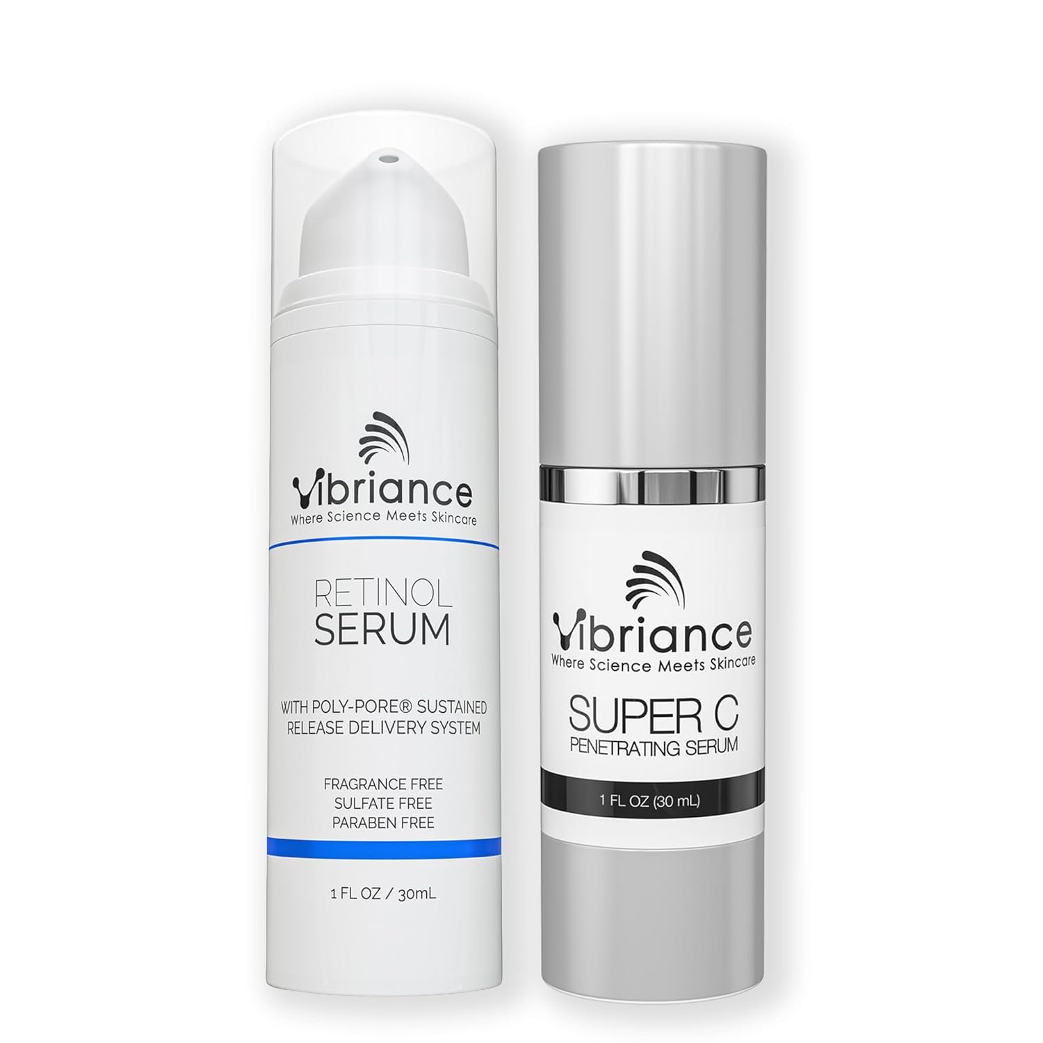 Vibriance Dynamic Duo Skincare Bundle – Super C Serum, Retinol
