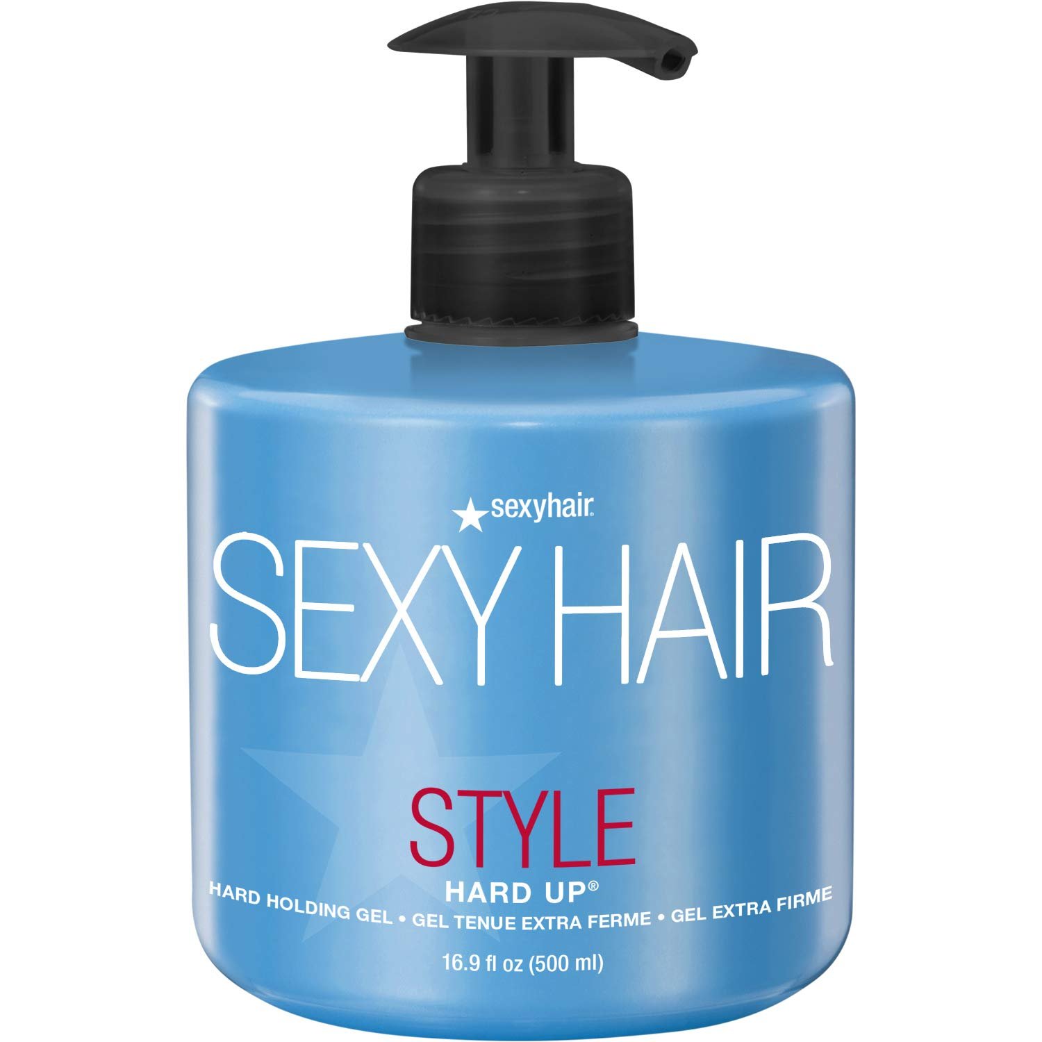 SexyHair Style Hard Up Hard Holding Gel | Extreme Hold | Non-Flaking Formula | All Hair Types