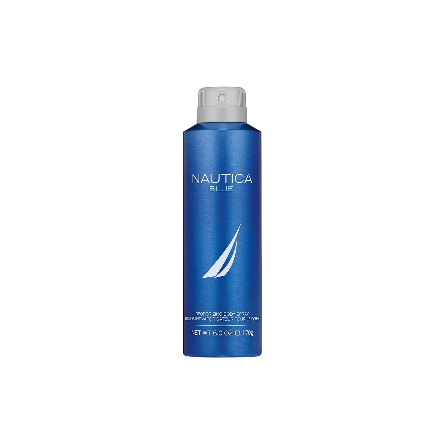 Nautica Blue Deo Body Spray 6 fl oz (Pack of 1), Notes of Basil, Jasmine, and Cedarwood, Men’s Fragrance, Long Lasting, Everyday Fragrance