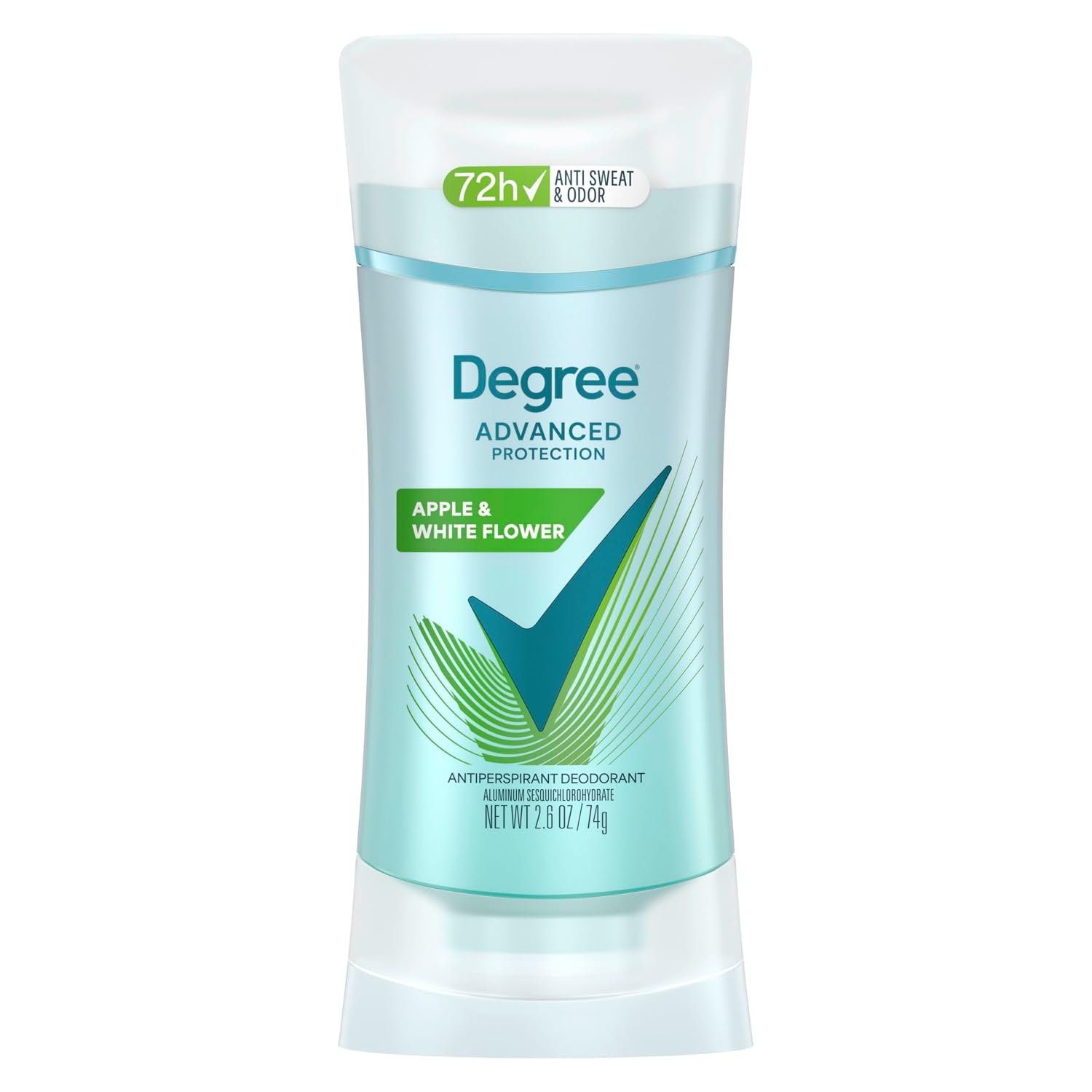 Degree Advanced Protection Deodorant, Apple & White Flower, 2.6 oz