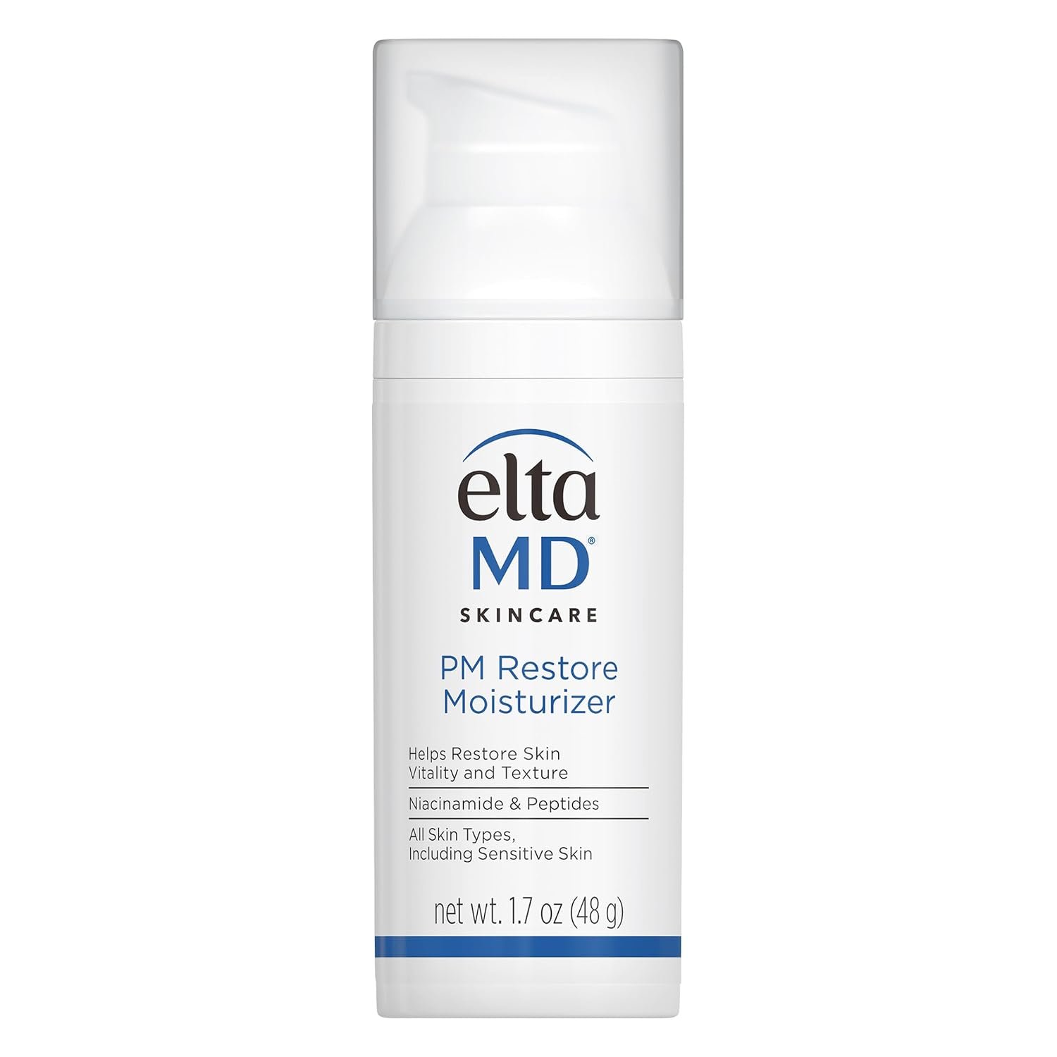 EltaMD PM Restore Face Moisturizer, Night Moisturizer for Face, Restores Skin Elasticity and Vitality Overnight, Safe For All Skin Types