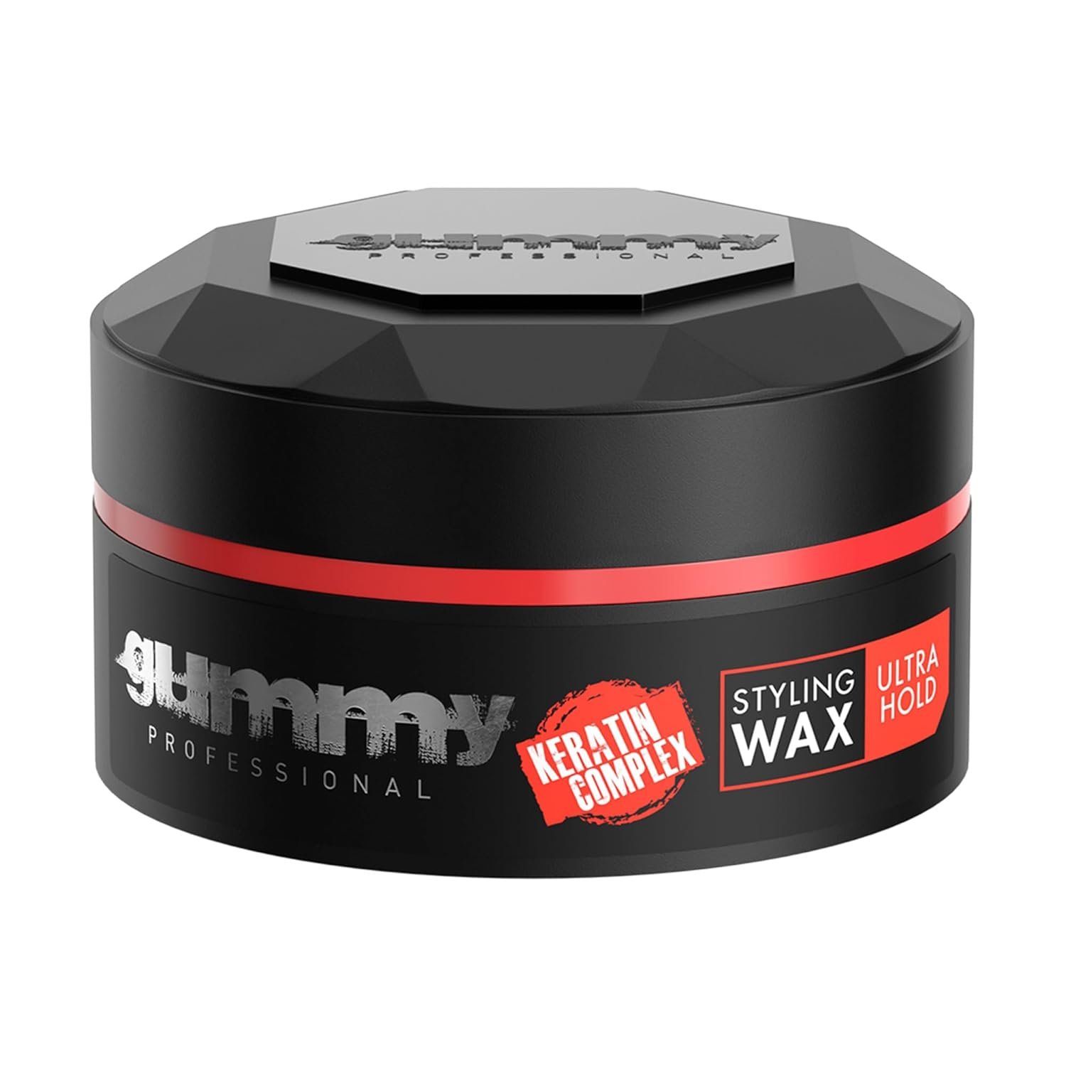 Gummy Professional Hair Styling Wax for Men – Ultra Hold Pomade for Dry, Damp Hair – Water-Based Texturizing Clay Paste with Provitamin B5 & Keratin – Strong Hold – Alcohol & Paraben-Free – 150ml