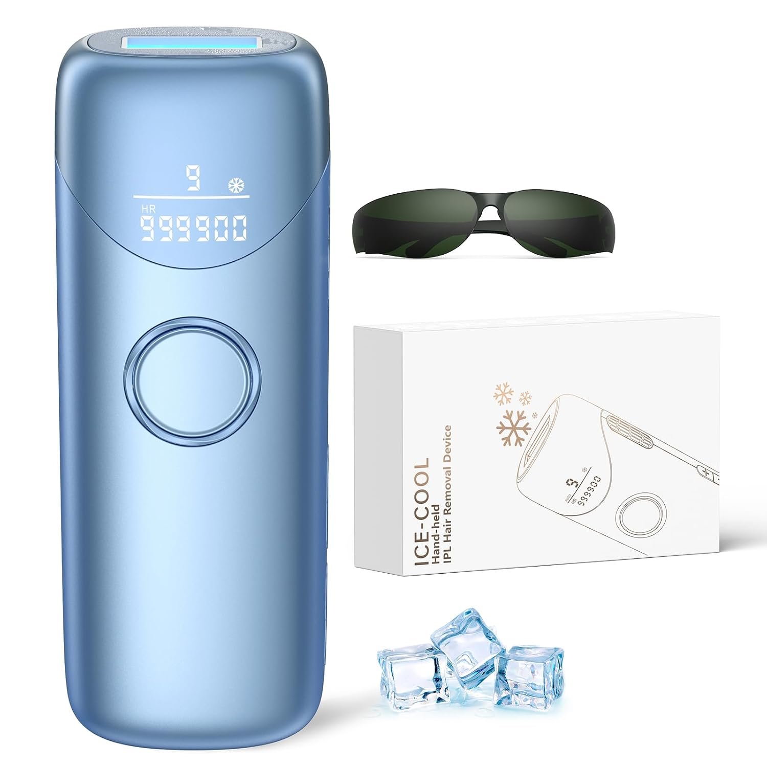 Ubroo Laser Hair Removal for Women&Men in 2 Session(Blue)