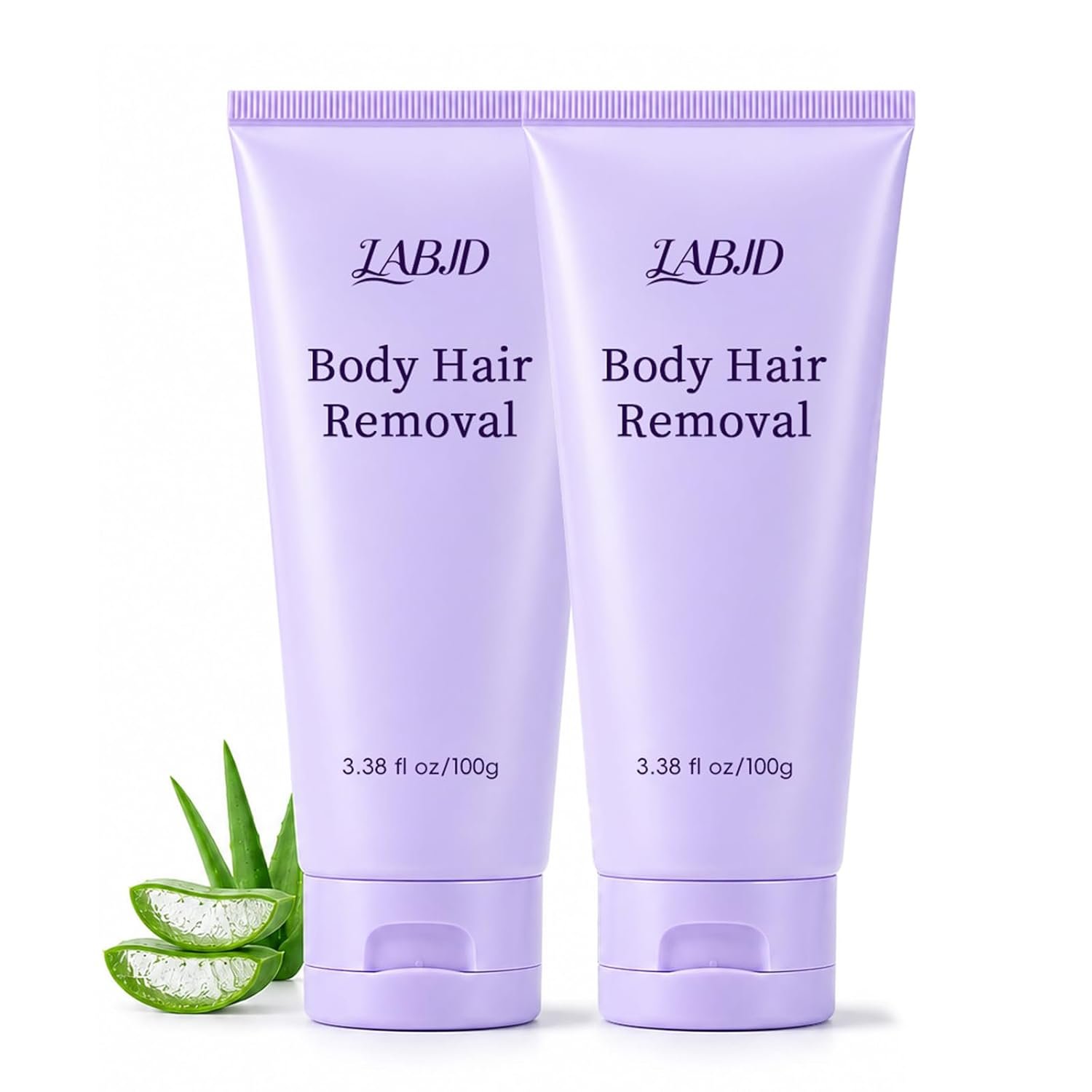Body Hair Removal Cream for Women, Pain-Free Depilatory with Removal Spatula for Sensitive Skin, Neutral 2-in-1 Hair Removal & Skin Care Formula, Long-Lasting Smooth Results (2 Pack)