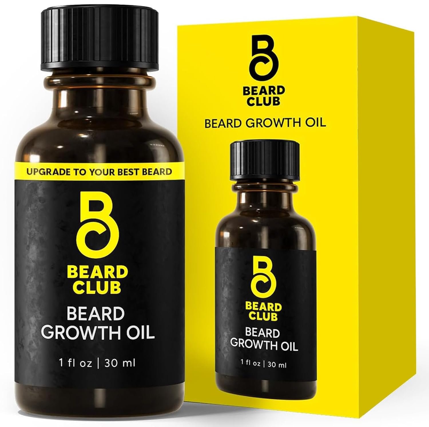 The Beard Club – Beard Growth Oil with Natural Castor & Avocado to Grow Thicker, Fuller Facial Hair, Fill in Patches and Stimulate Healthier Facial Hair Growth