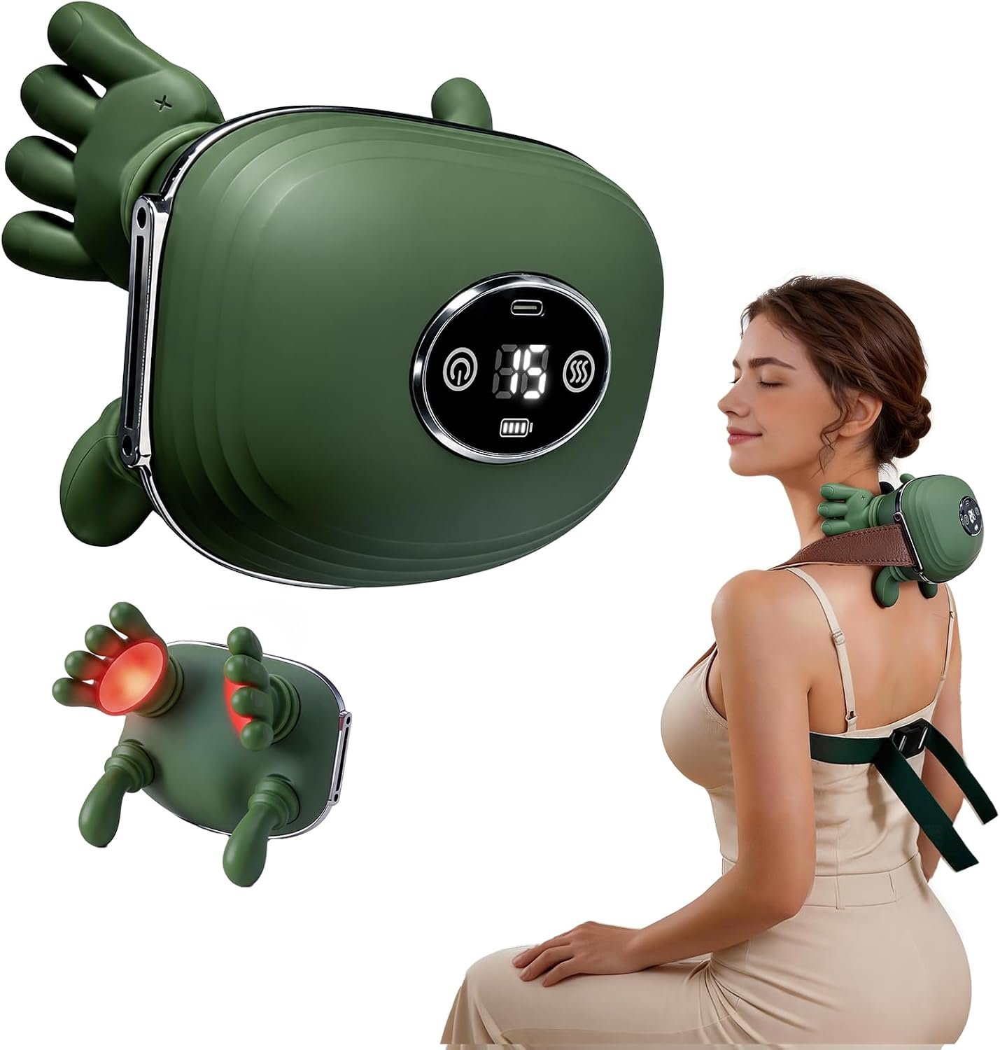 Neck Massager with Heat Cordless Neck and Shoulder Massager